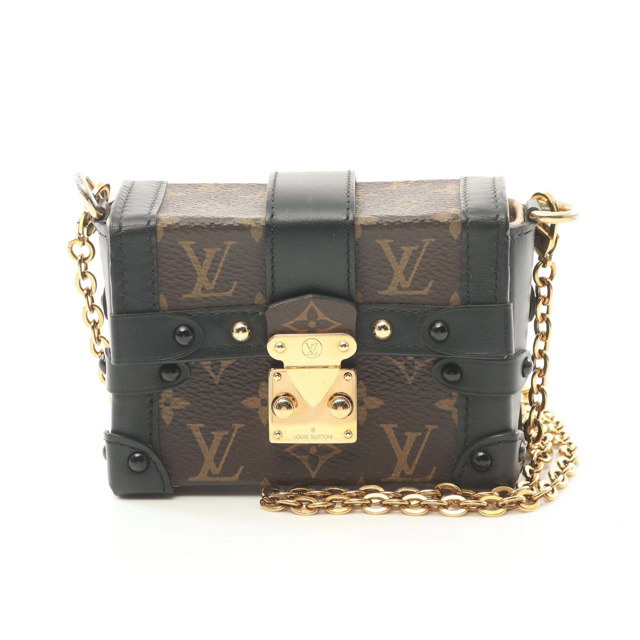 Louis Vuitton Louis Vuitton Essential Trunk Monogram Chain Shoulder Bag Leather Brown Size ONE SIZE - 1 Thumbnail