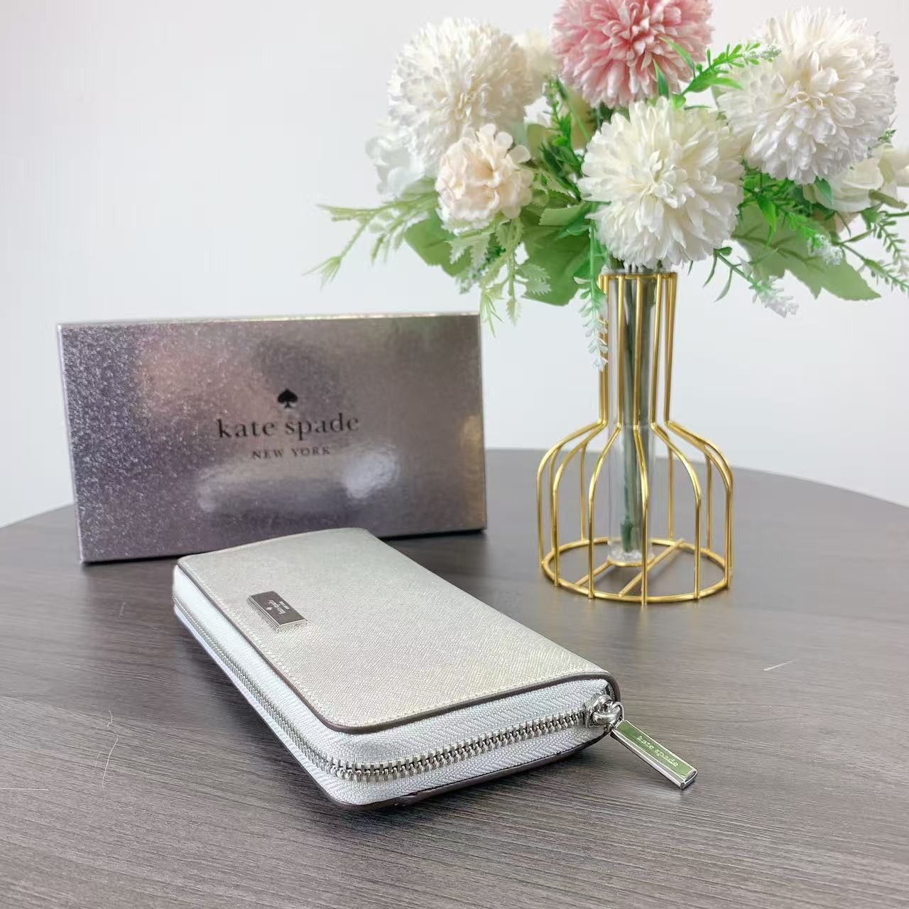 Kate Spade Kate Spade KJ020 Kenzie Metallic Large Lunar Light Size ONE SIZE - 3 Thumbnail