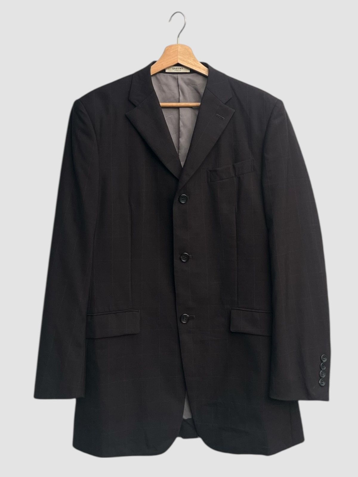 Sacsny Y’saccs Plaid Wool Blend Blazer