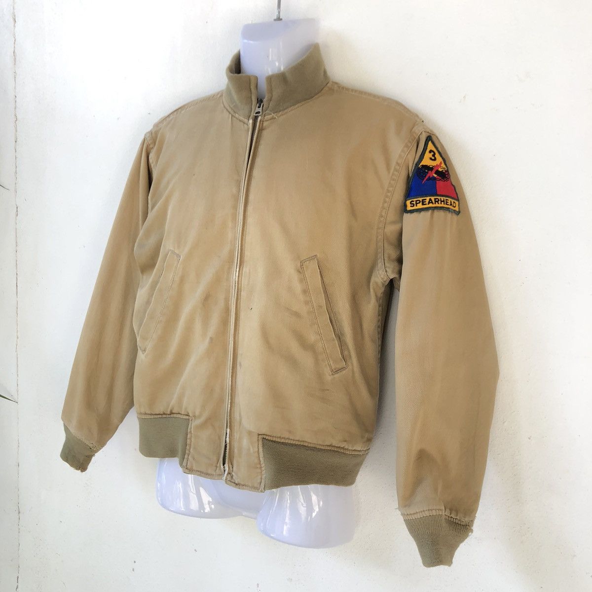 Alpha Industries × Vintage Alpha Industries Vintage Khakis Combat Jacket Size US S / EU 44-46 / 1 - 1 Thumbnail