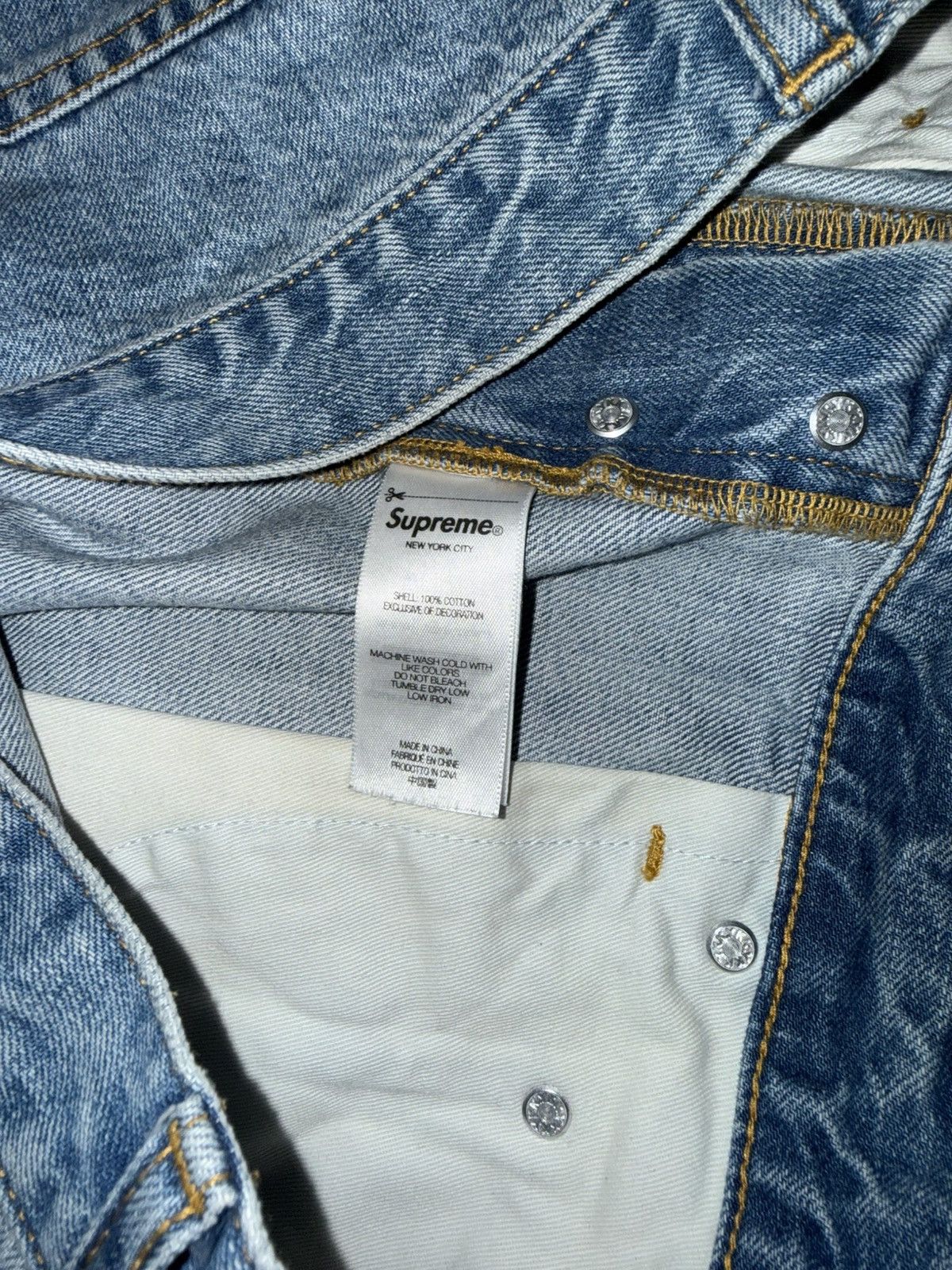 Supreme Supreme Regular Jean Blue FW25 Size US 32 / EU 48 - 6 Thumbnail