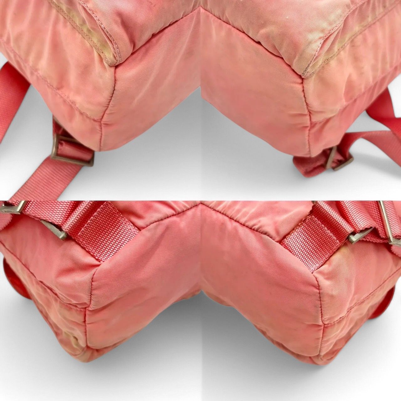 Prada Prada - Pink Nylon Backpack Rucksack Triangle Logo Plate Size ONE SIZE - 9 Thumbnail