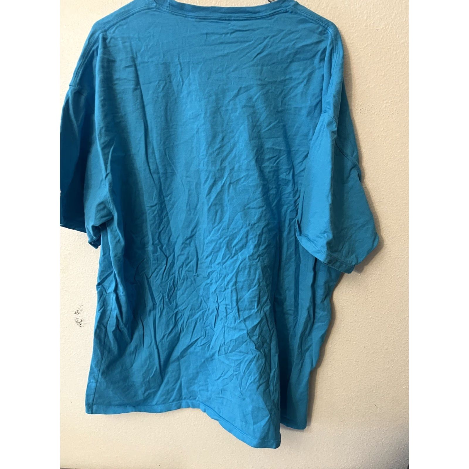 Champion VINTAGE Champion T-shirt Men 2XL Blue Aqua logo Tee Short Sleeve Pullover Crew Patch Embroidered 90s Logo Mens Size US XXL / EU 58 / 5 - 2 Thumbnail