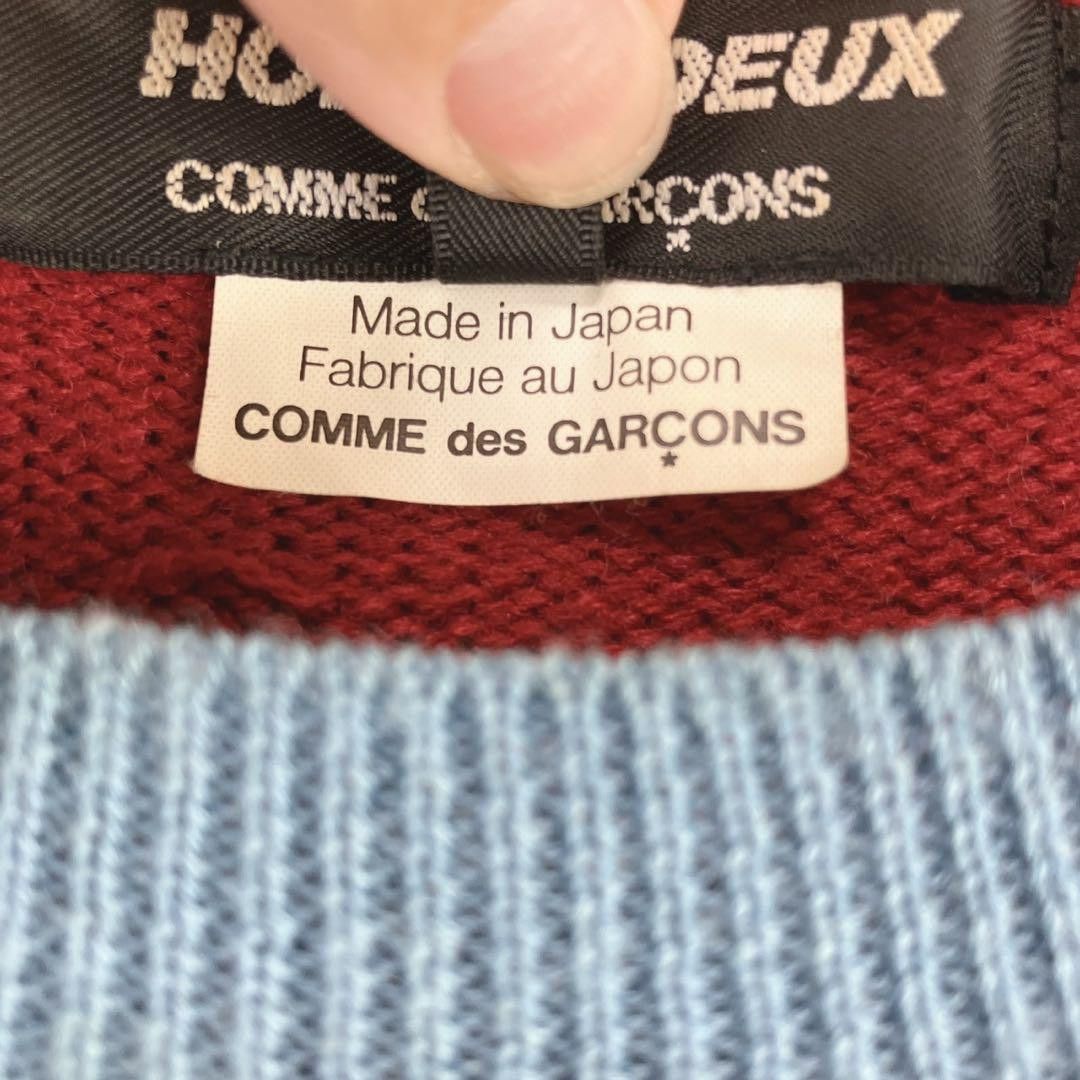 Comme des Garcons × Comme des Garcons Homme Deux Horse Striped Pattern Knit Sweater Size US S / EU 44-46 / 1 - 13 Thumbnail