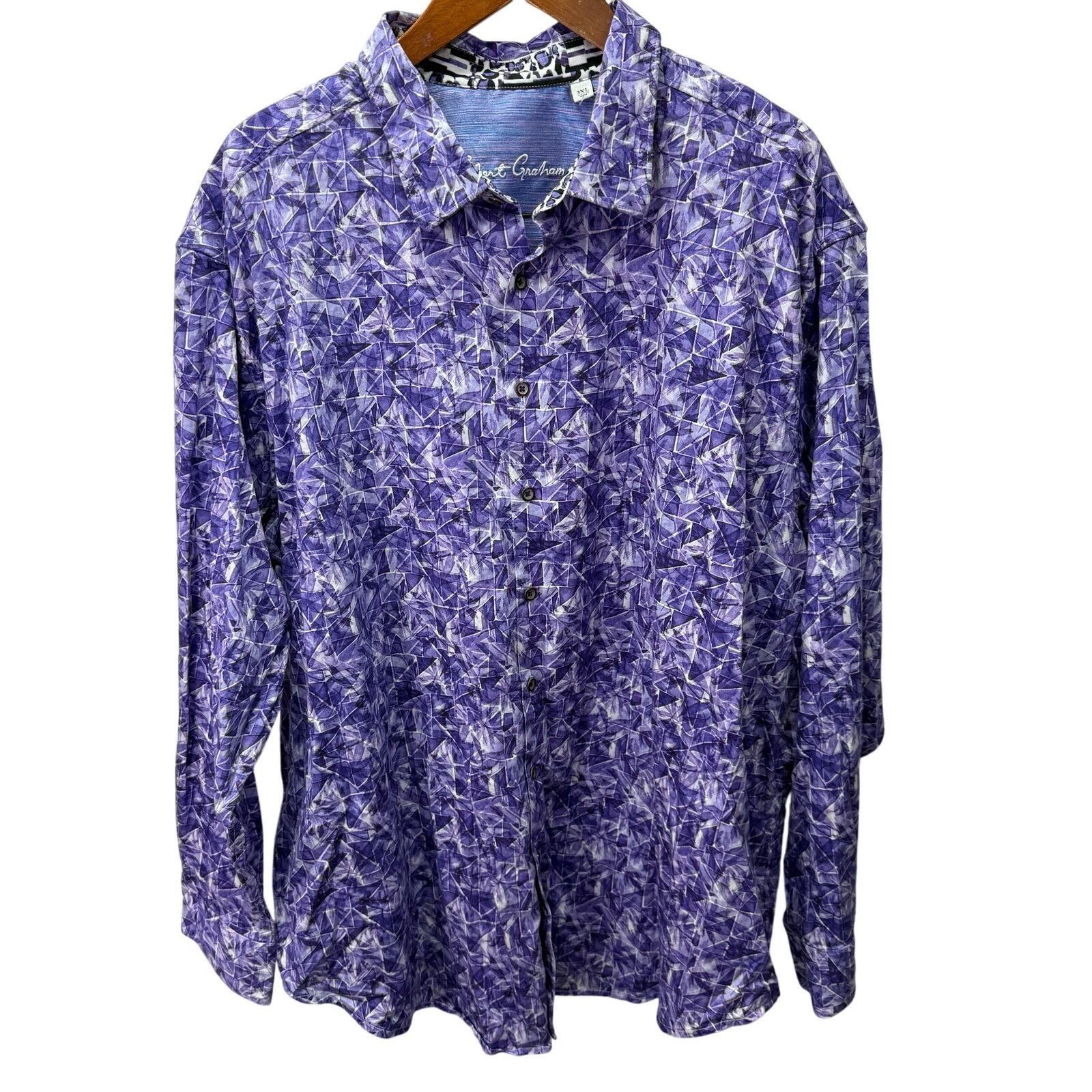 Robert Graham Robert Graham Men's Shirt Big Tall 3XL Long #G704 Size US XXL / EU 58 / 5 - 1 Thumbnail
