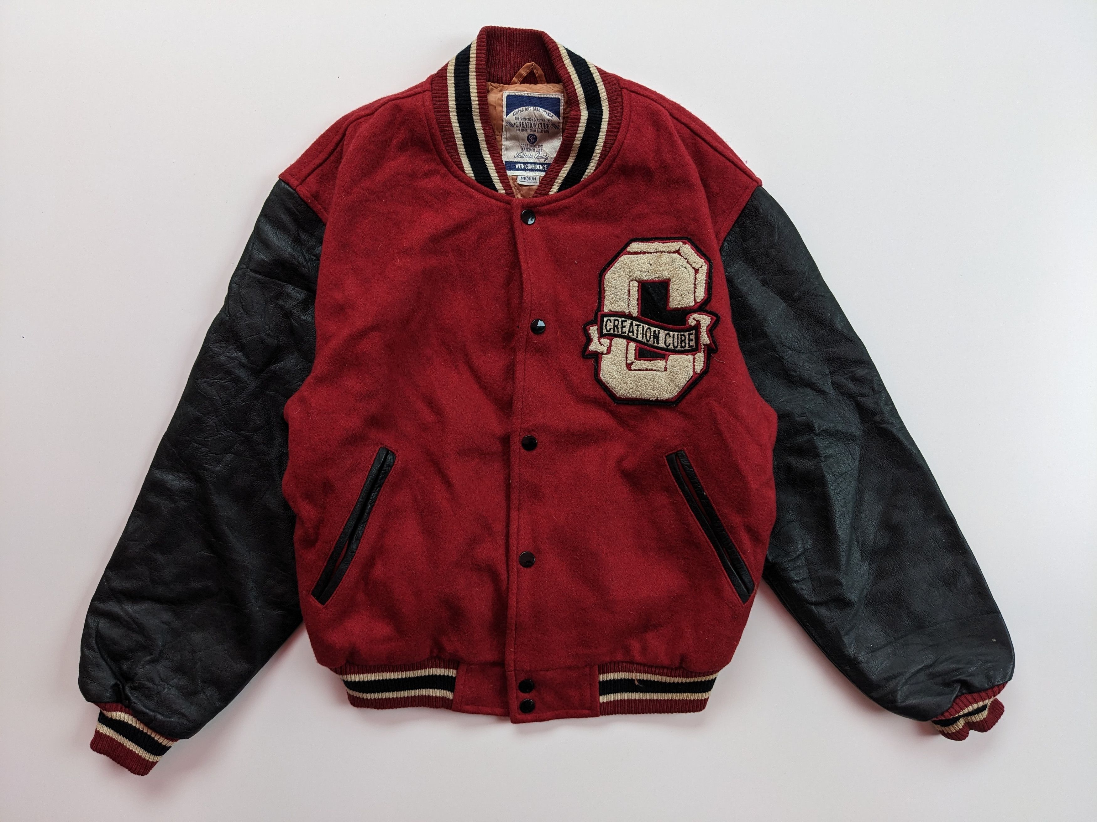 Japanese Brand × Vintage Creation Cube varsity jacket Size US M / EU 48-50 / 2 - 1 Thumbnail