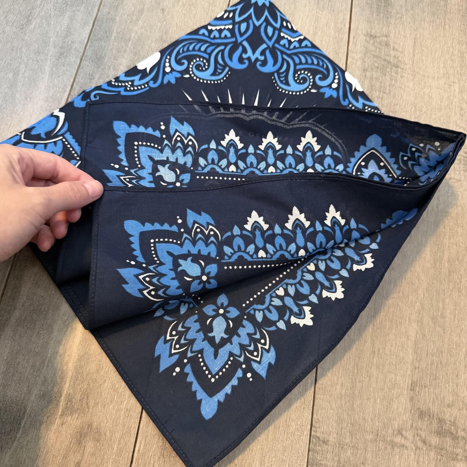 Other Deep Eddy Vodka Branded Bandana Blue Paisley Cotton Size ONE SIZE - 2 Thumbnail