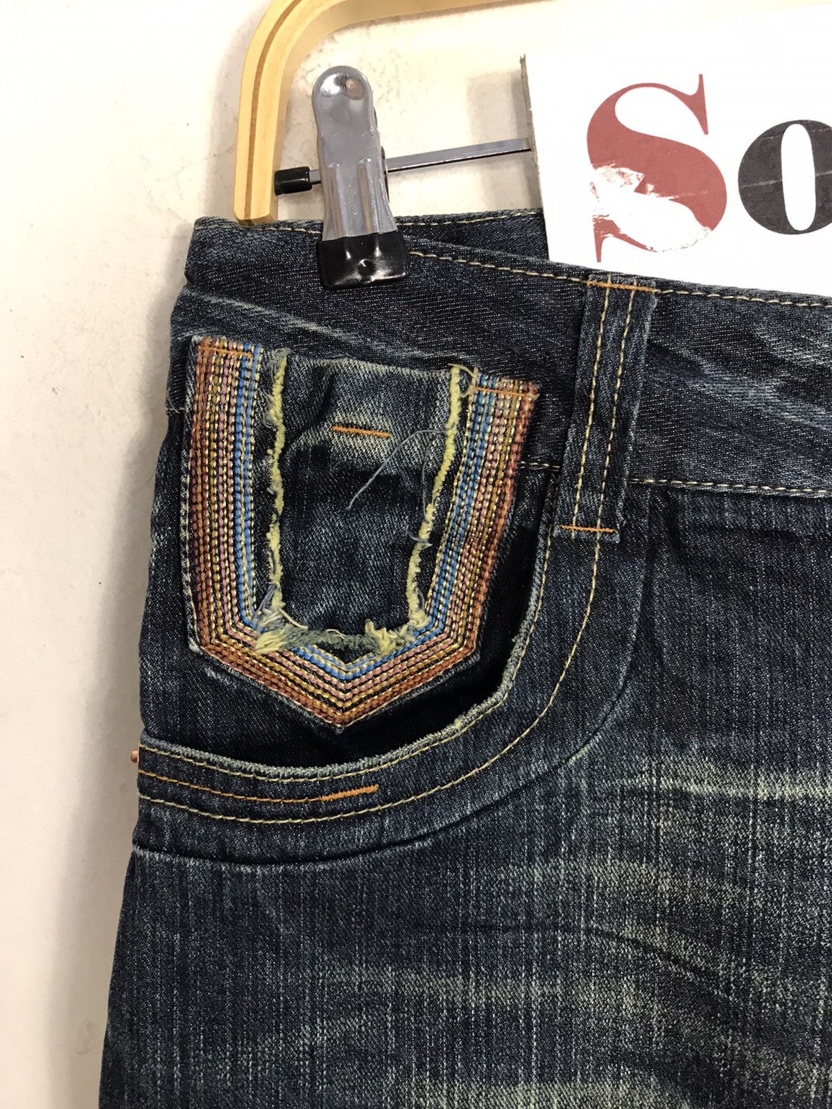 Japanese Brand × Vintage Vintage Japanese Brand Design Lightning Denim Jeans Size US 32 / EU 48 - 8 Thumbnail