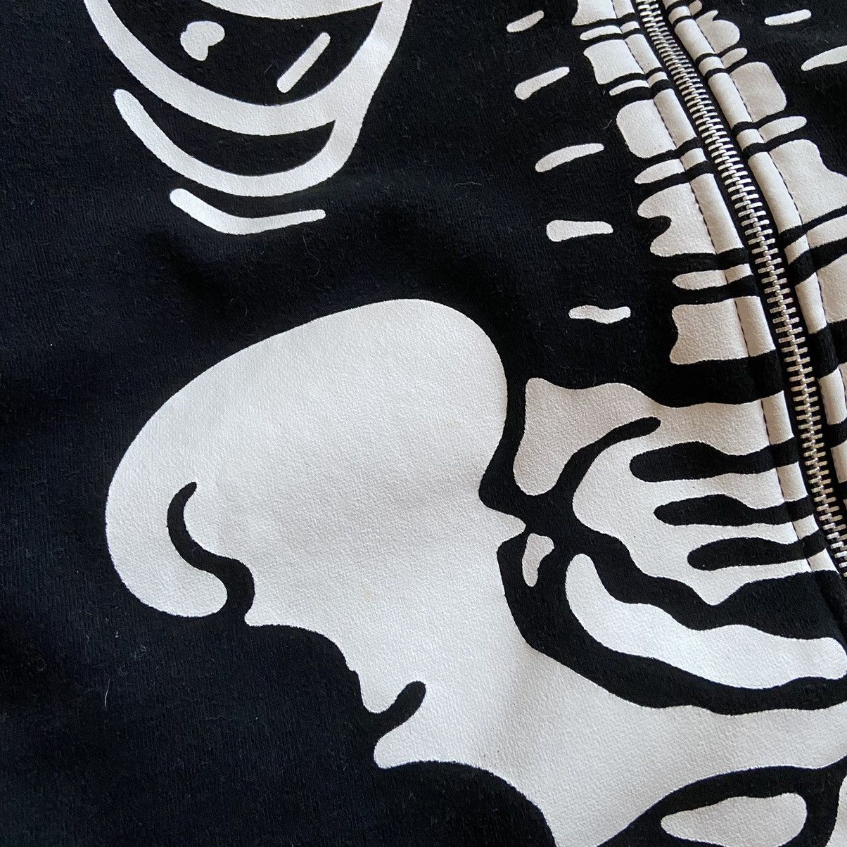 Japanese Brand 📌 Vintage Living Dead Souls Skeleton Full Zip Hoodie Size US XL / EU 56 / 4 - 8 Thumbnail