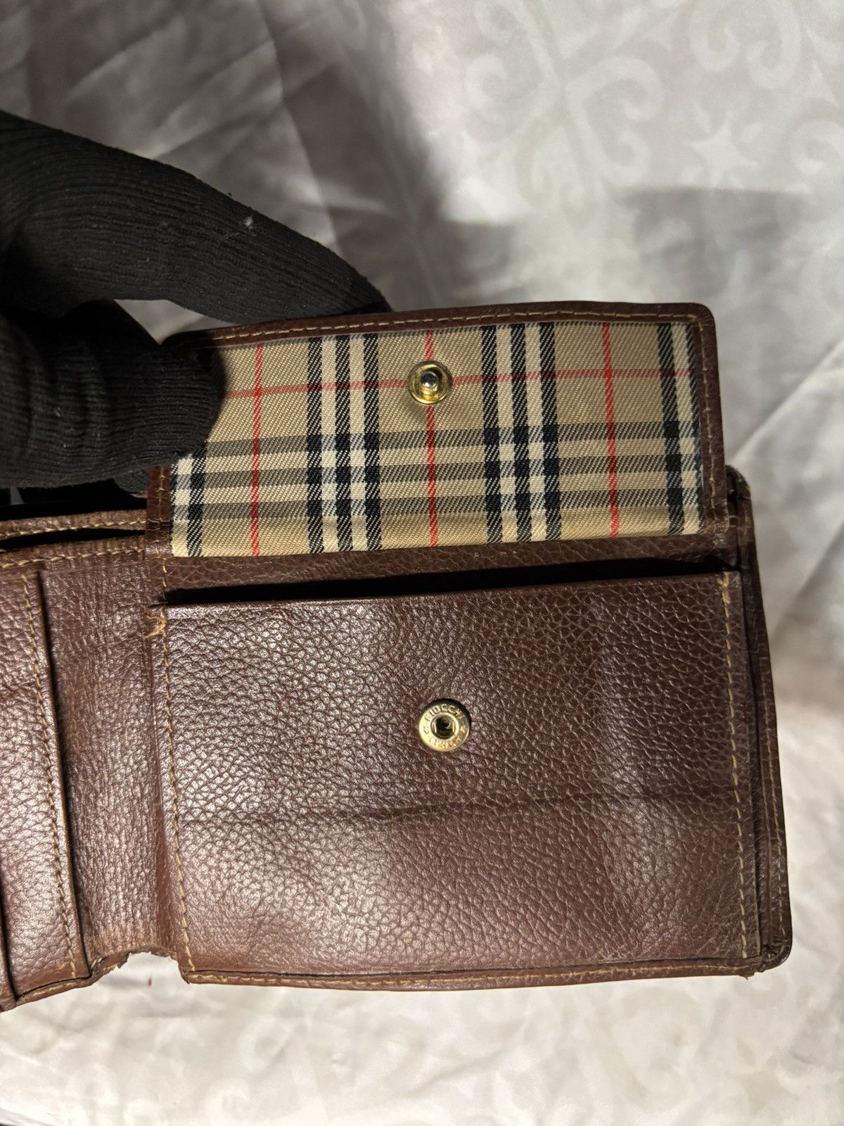 Burberry (heavy used) Burberrys Vintage Wallet Size ONE SIZE - 17 Thumbnail