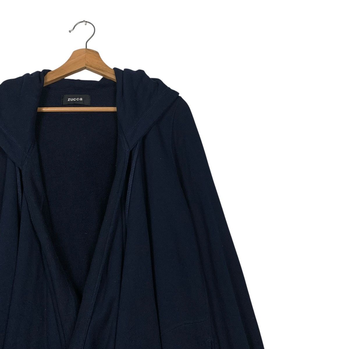 Zucca Zucca Buttonless Hooded Overcoat Size M / US 6-8 / IT 42-44 - 6 Thumbnail