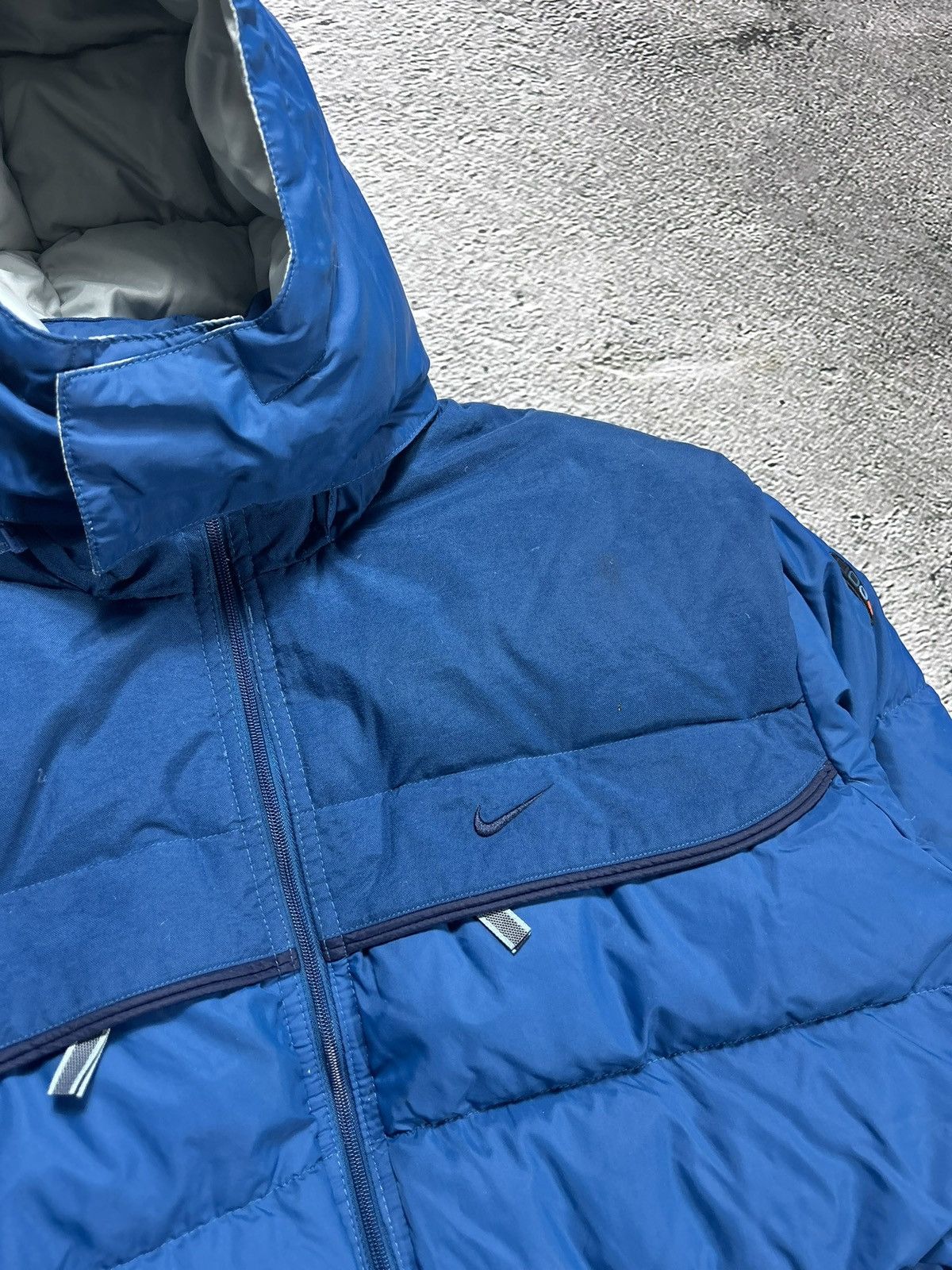 Nike × Vintage Nike puffer jacket blue vintage 90s down Size US S / EU 44-46 / 1 - 2 Thumbnail