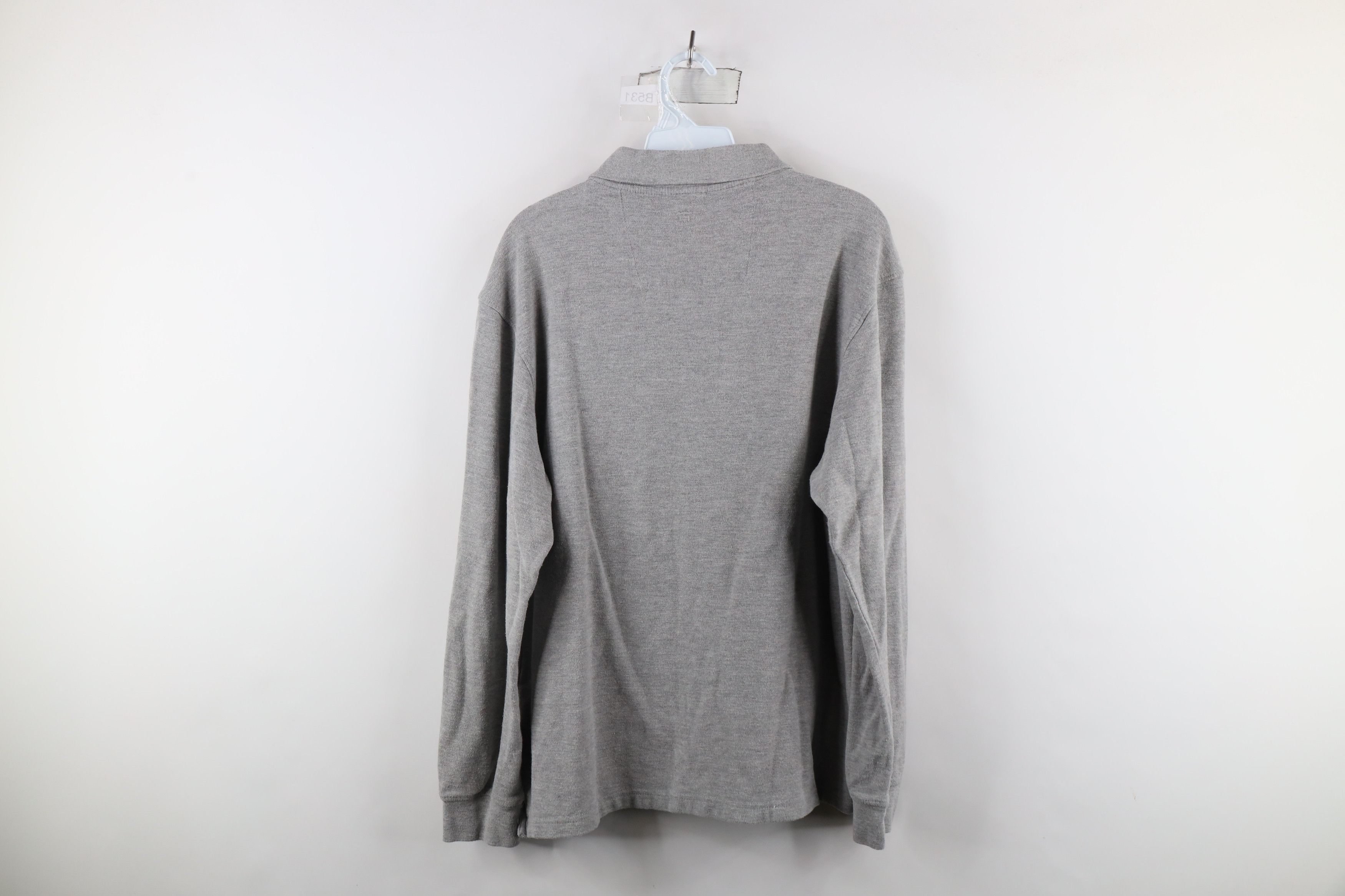Vintage Streetwear Pique Cotton Long Sleeve Rugby Polo Shirt Gray Size US L / EU 52-54 / 3 - 6 Thumbnail