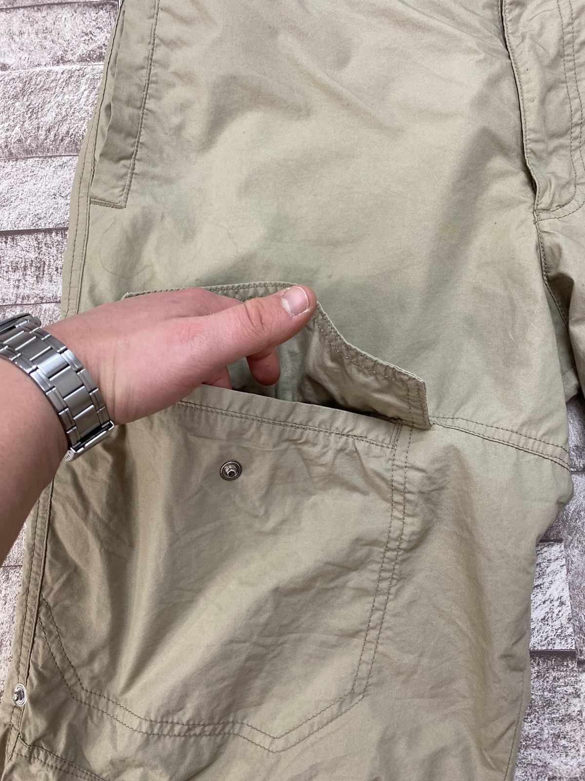 Nike × Vintage Vintage Nike Cargo Y2k Beige ATHLETIC Dept ATHDPT L Size US 36 / EU 52 - 4 Thumbnail