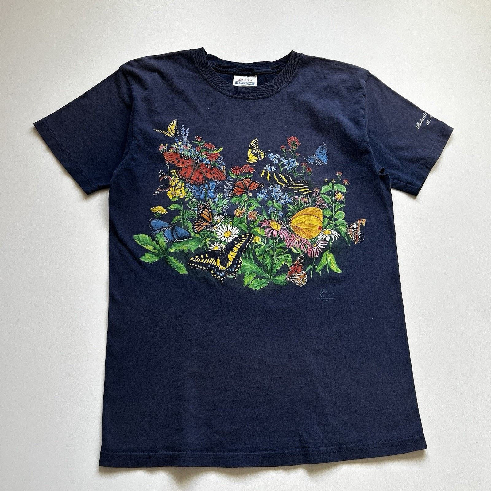 Hanes Vintage Butterfly T Shirt Small Hanes Art Animal Tee Rare Size US S / EU 44-46 / 1 - 1 Thumbnail