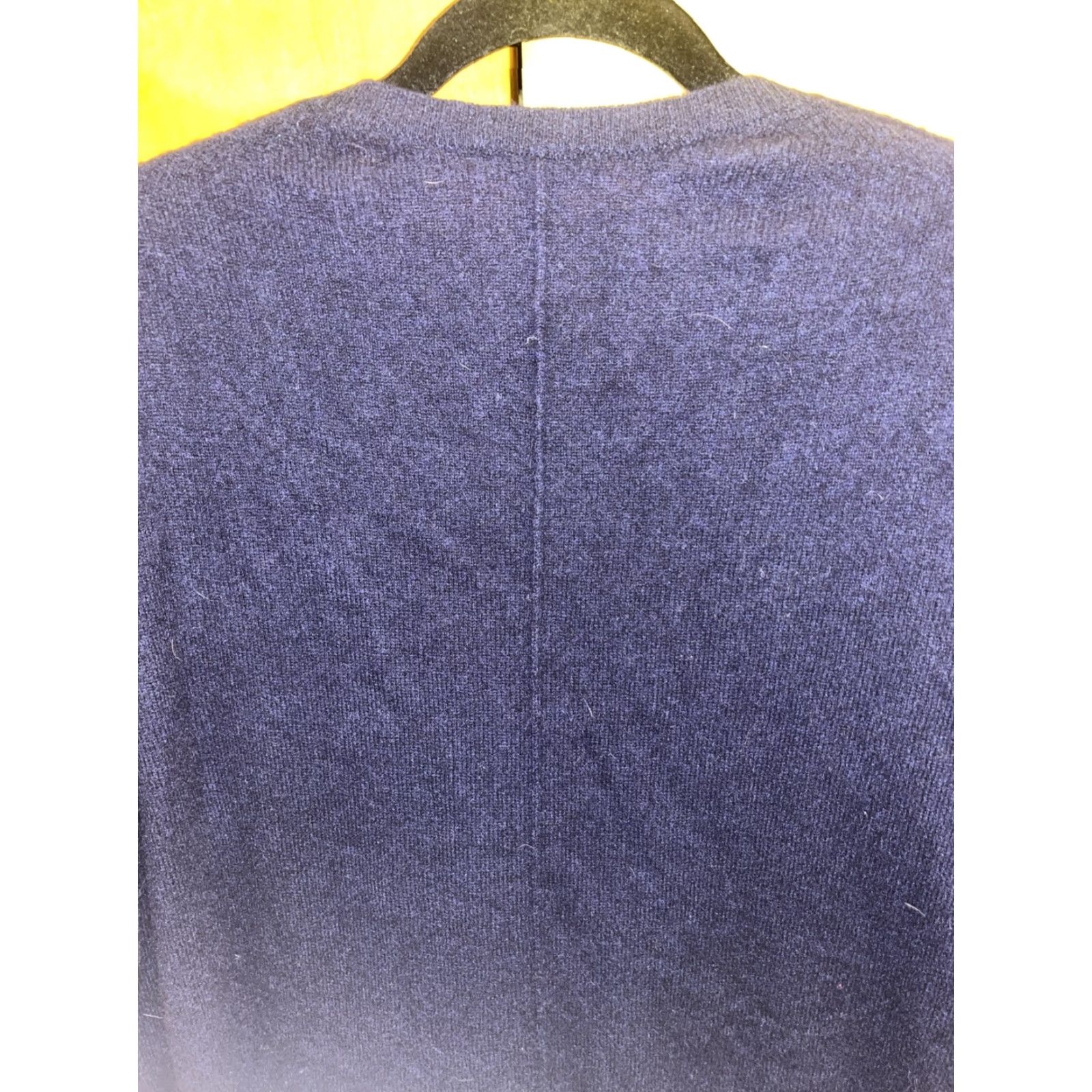 AQUA AQUA 100% Cashmere Crew Neck Sweater Dark Blue Small Womens Lightweight Pullover Classic Size S / US 4 / IT 40 - 5 Thumbnail