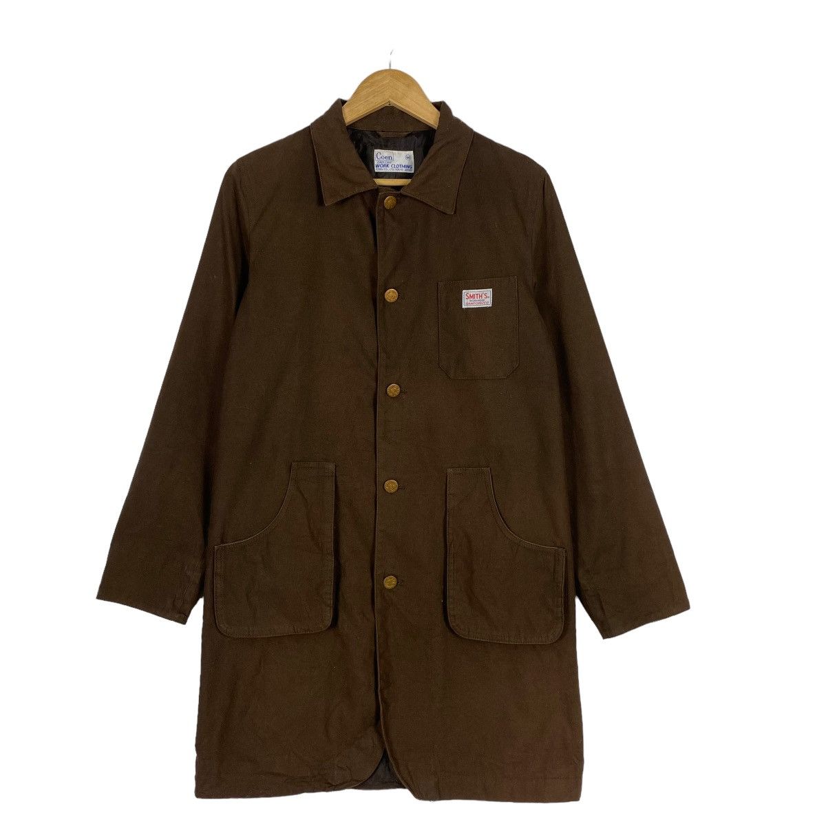 image of Workers Vintage Coen Work Clothing Tokyo Japan Jacket in Brown, Men's (Size Medium)