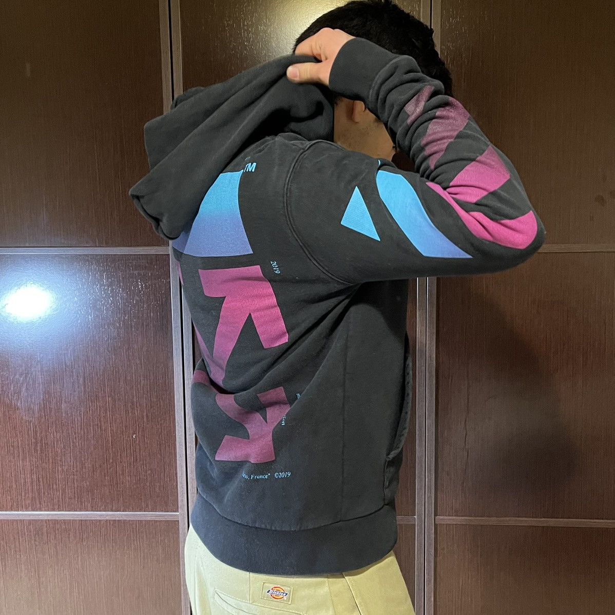 Off-White Off-White Diagonal Gradient Zip-Up Hoodie Virgilabloh Size US M / EU 48-50 / 2 - 6 Thumbnail