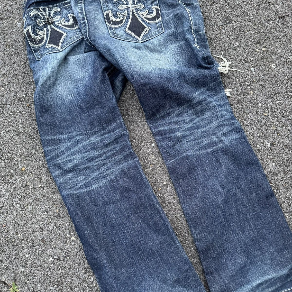 Affliction vintage distressed affliction bootcut jeans Size US 36 / EU 52 - 9 Thumbnail