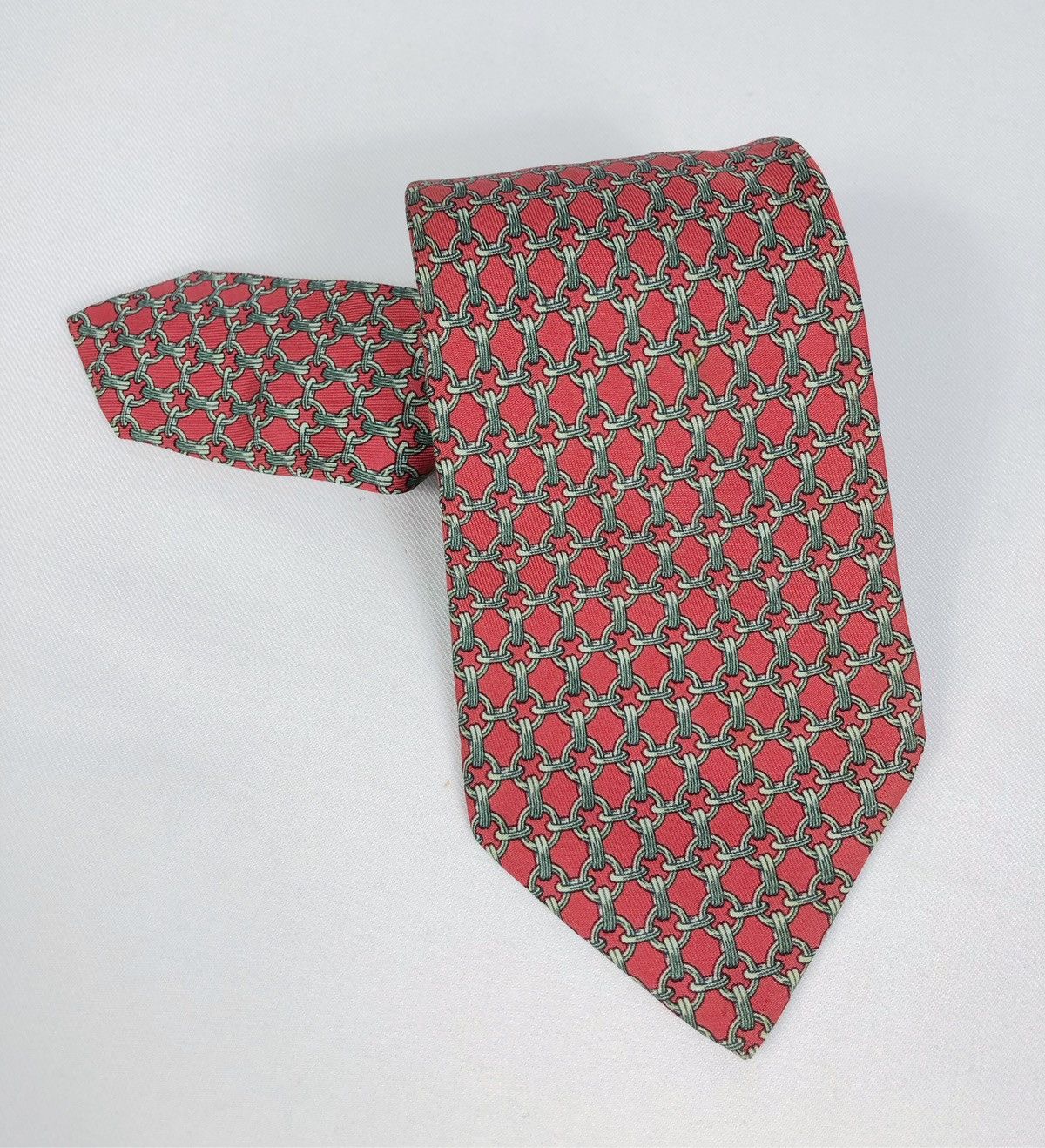 Hermes Rare Vintage Hermes Silk Tie Size ONE SIZE - 9 Thumbnail