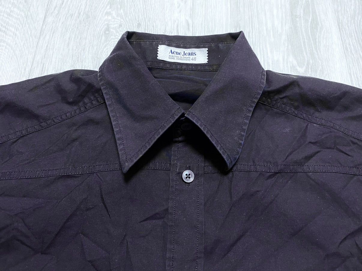 Acne Studios Unisex Acne Studios Brown Cotton Slim Casual Pocket Shirt Size US M / EU 48-50 / 2 - 12 Thumbnail