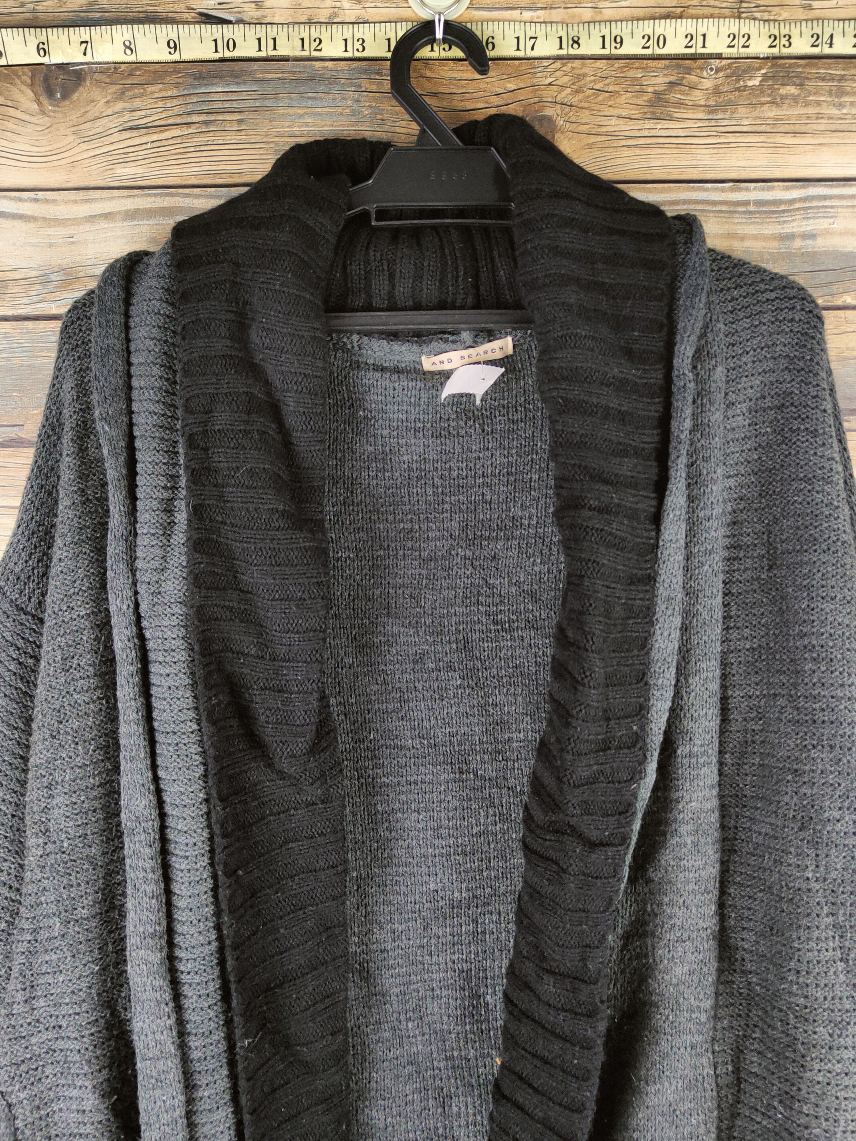 Japanese Brand DL And Search Dark Gray Knitwear Long Cardigans #46-600 Size US M / EU 48-50 / 2 - 2 Thumbnail