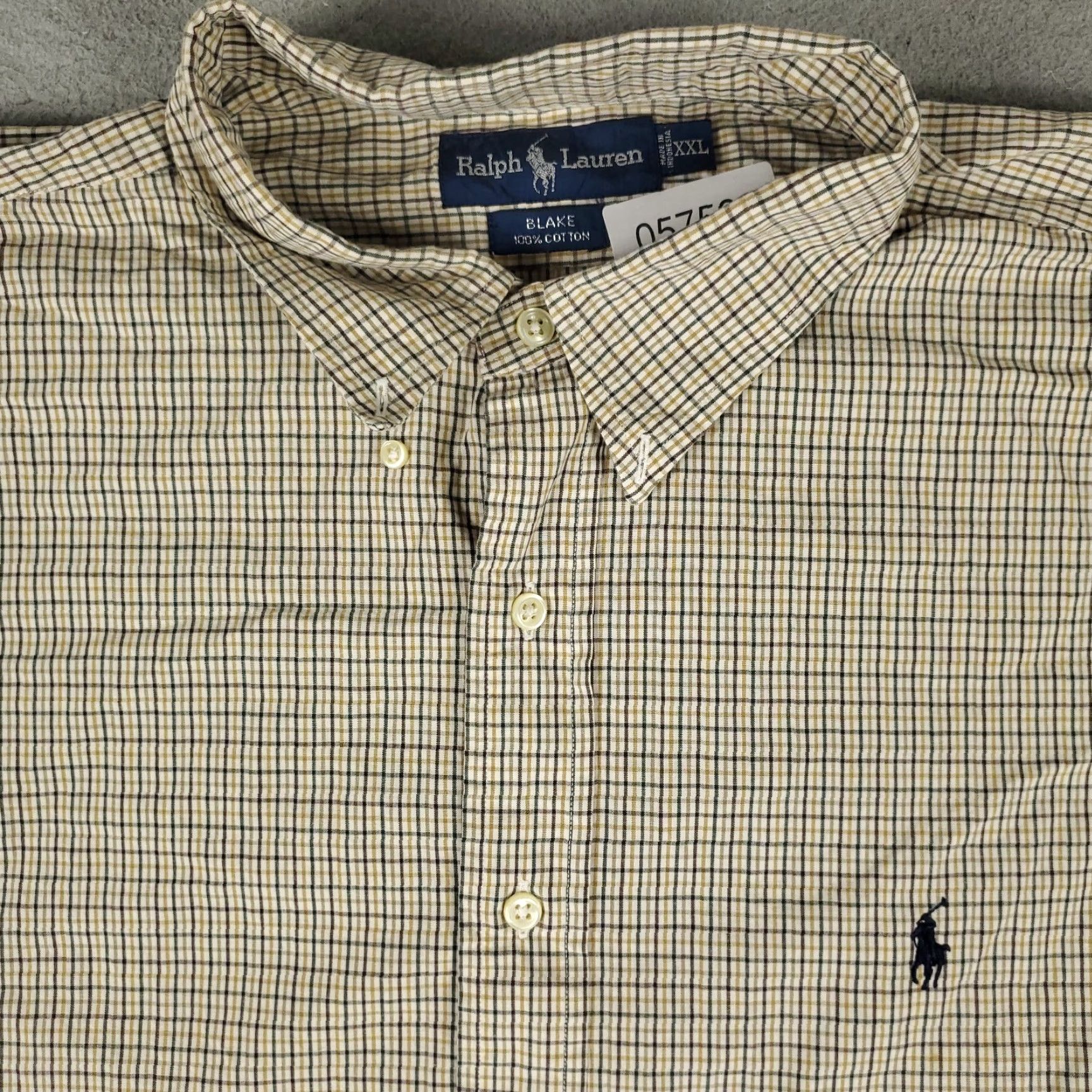 Ralph Lauren VINTAGE Ralph Lauren Shirt Mens Long Sleeve Button-Up Casual Business Formal 2XL Blue Check Size US XXL / EU 58 / 5 - 2 Thumbnail