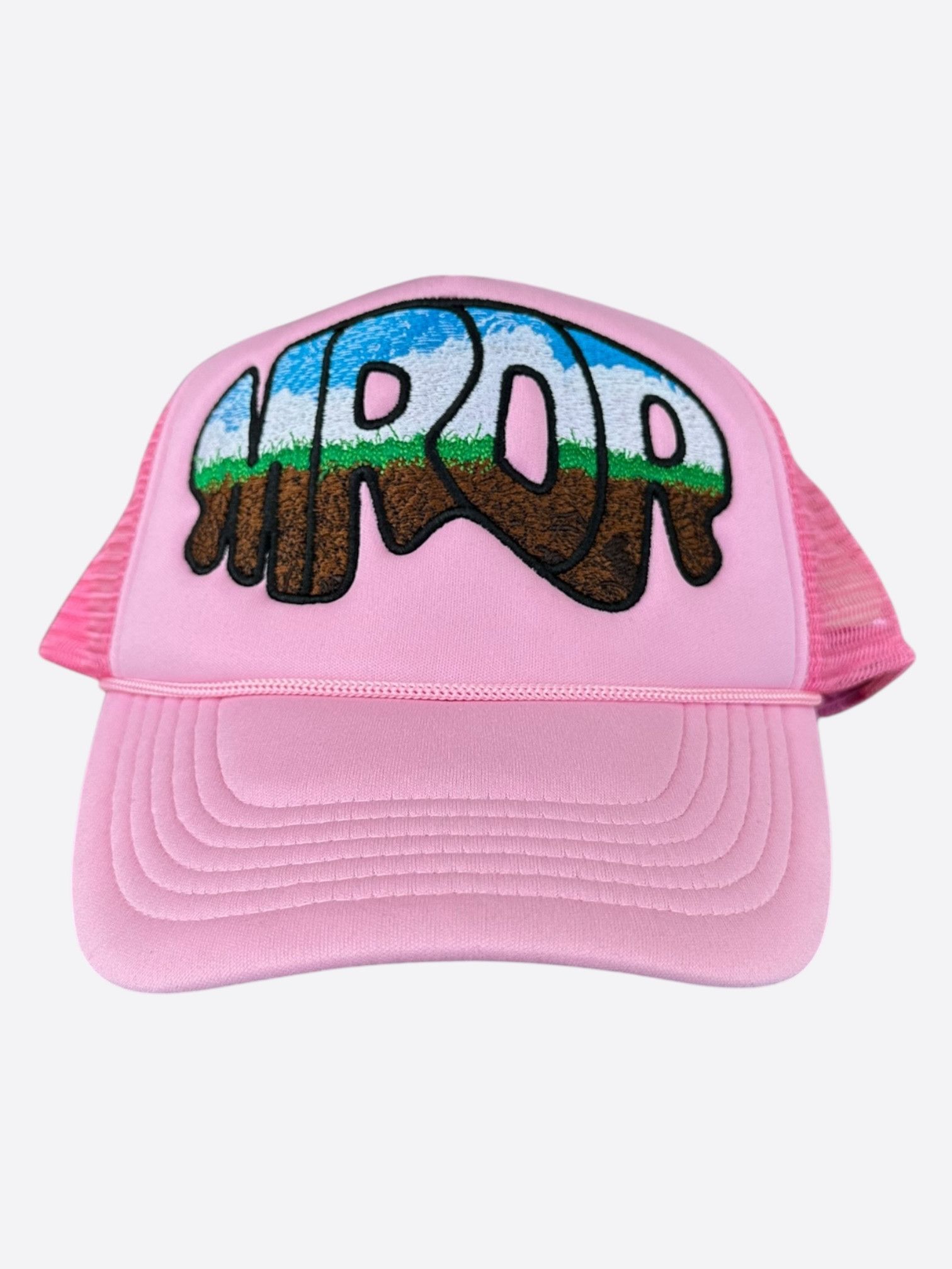 Who Decides War Who Decides War Pink MRDR Embroidered Patch Trucker Hat Size ONE SIZE - 1 Thumbnail