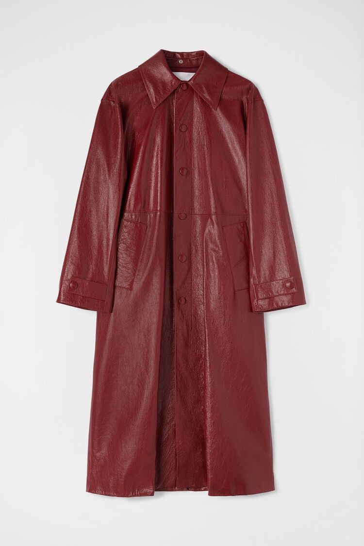 Jil Sander o1w1db10825 Sport Coat in Burgundy Size US M / EU 48-50 / 2 - 1 Thumbnail