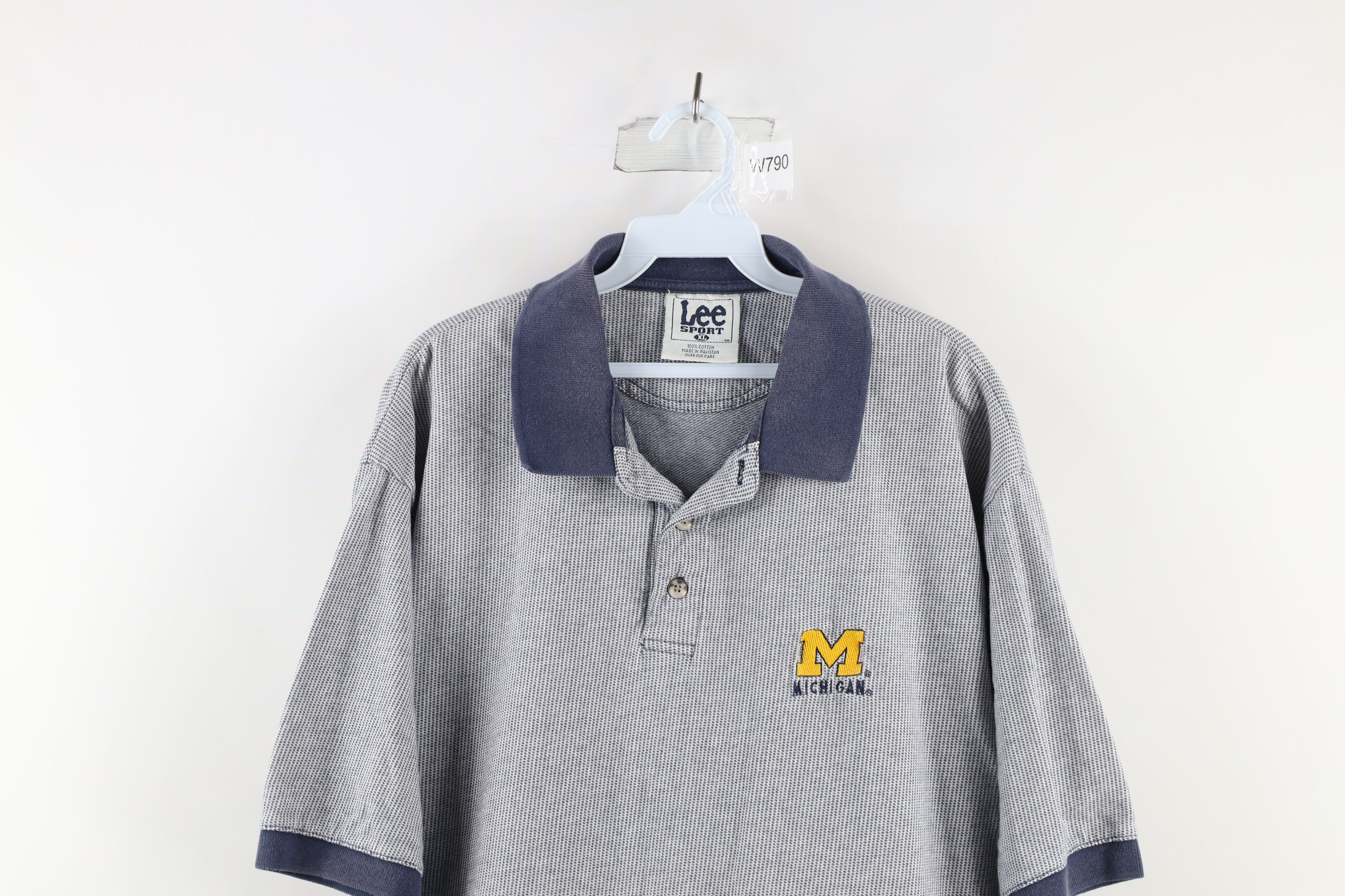 Vintage Vintage 90s Out University of Michigan Football Polo Shirt Size US XL / EU 56 / 4 - 2 Thumbnail