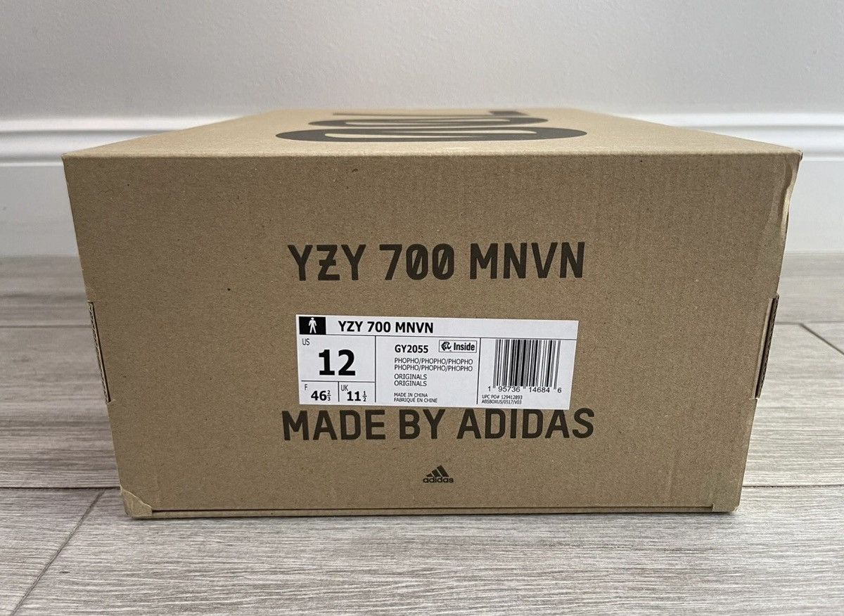 Adidas ADIDAS Yeezy Boost 700 MNVN Laceless GY2055 Phosphor Size 12 Size US 12 / EU 45 - 12 Thumbnail