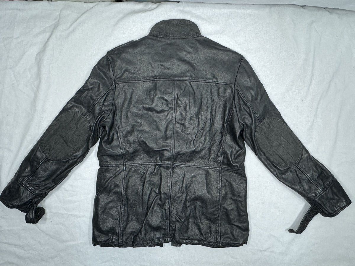Vintage Compagnia Delle Pelli Military Motorcycle Leather Jacket Size US XXL / EU 58 / 5 - 6 Thumbnail