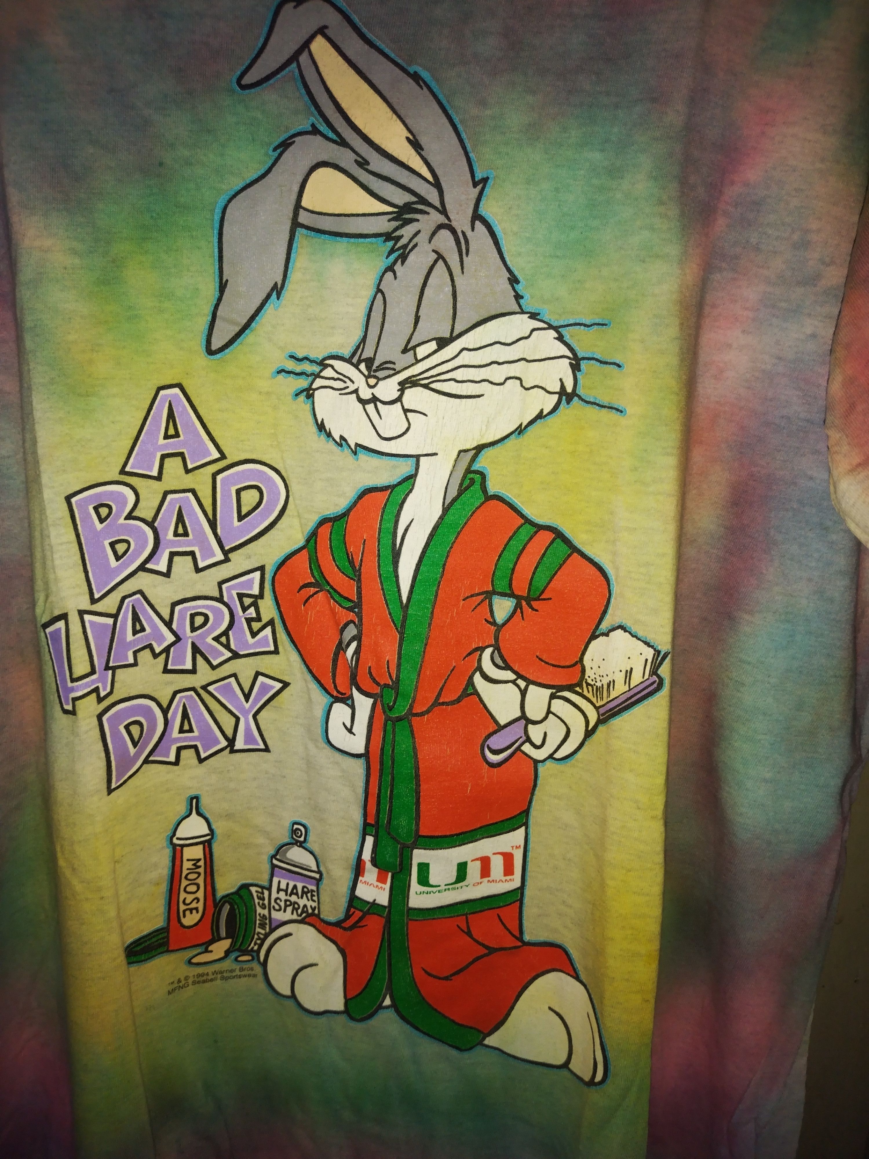Cartoon Network Vintage Tye Dai Bugs Bunny 90s Tshirt Size US XXL / EU 58 / 5 - 5 Thumbnail
