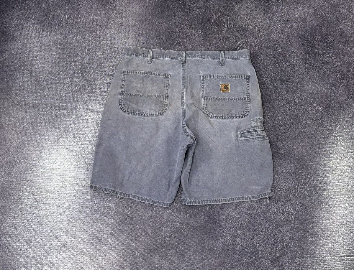 Carhartt Vintage 90s Carhartt Gray Work Hype Baggy Shorts Jorts Size US 36 / EU 52 - 1 Thumbnail