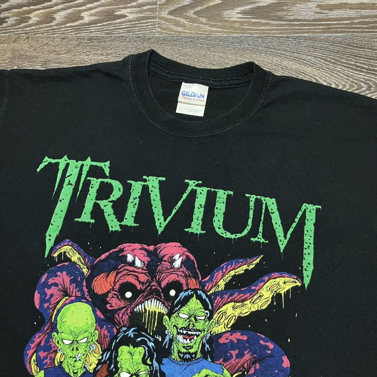 Band Tees TRIVIUM Goblin Kill 2009 Black Concert Rock Band T-shirt Size US M / EU 48-50 / 2 - 3 Thumbnail