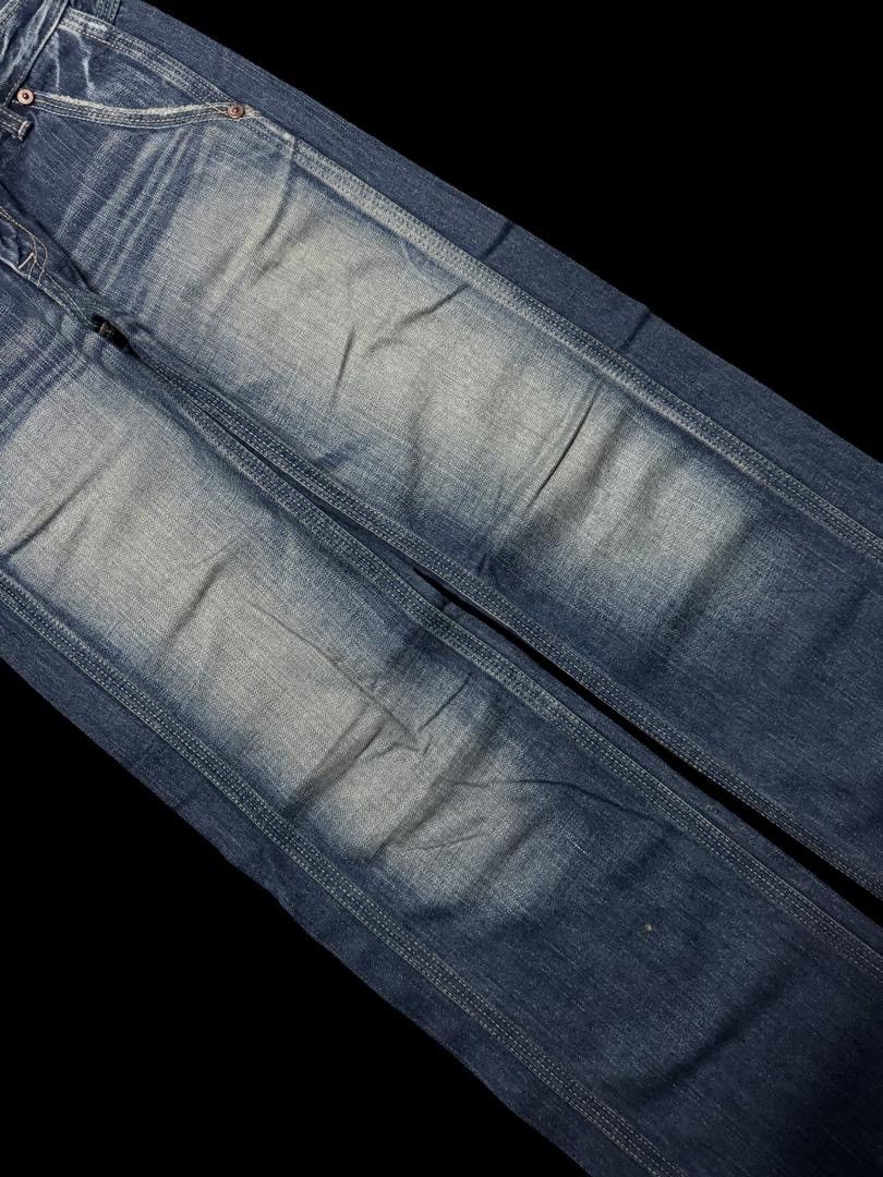 Japanese Brand BAGGY Vintage 90s John Bull Honey Comb Faded Style Distress Size US 29 - 7 Thumbnail