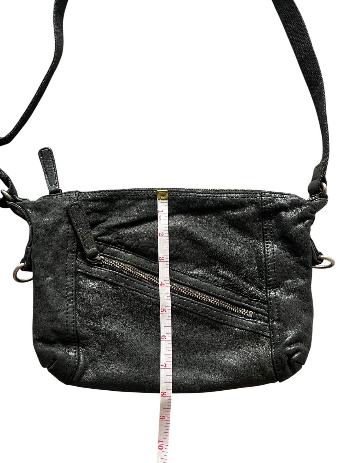 Japanese Brand And A 🇯🇵 Zipper Patina Leather Crossbody Bag Size ONE SIZE - 16 Thumbnail
