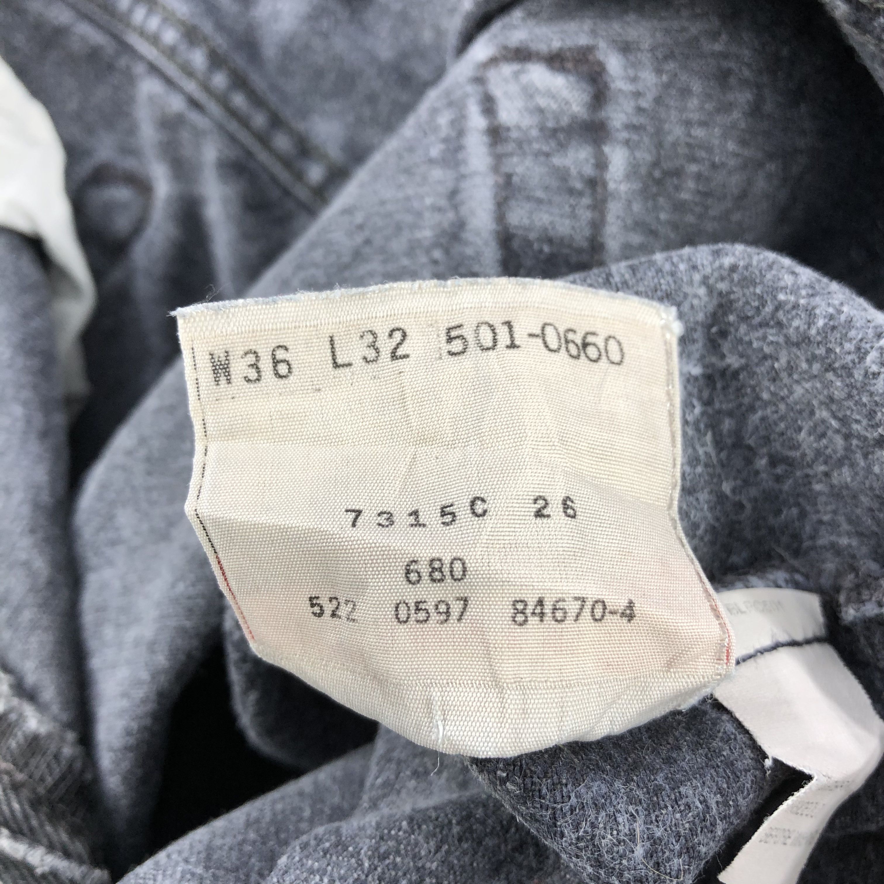 Levi's Faded Black Levis 501 Jeans-JM2370 Size US 36 / EU 52 - 12 Thumbnail