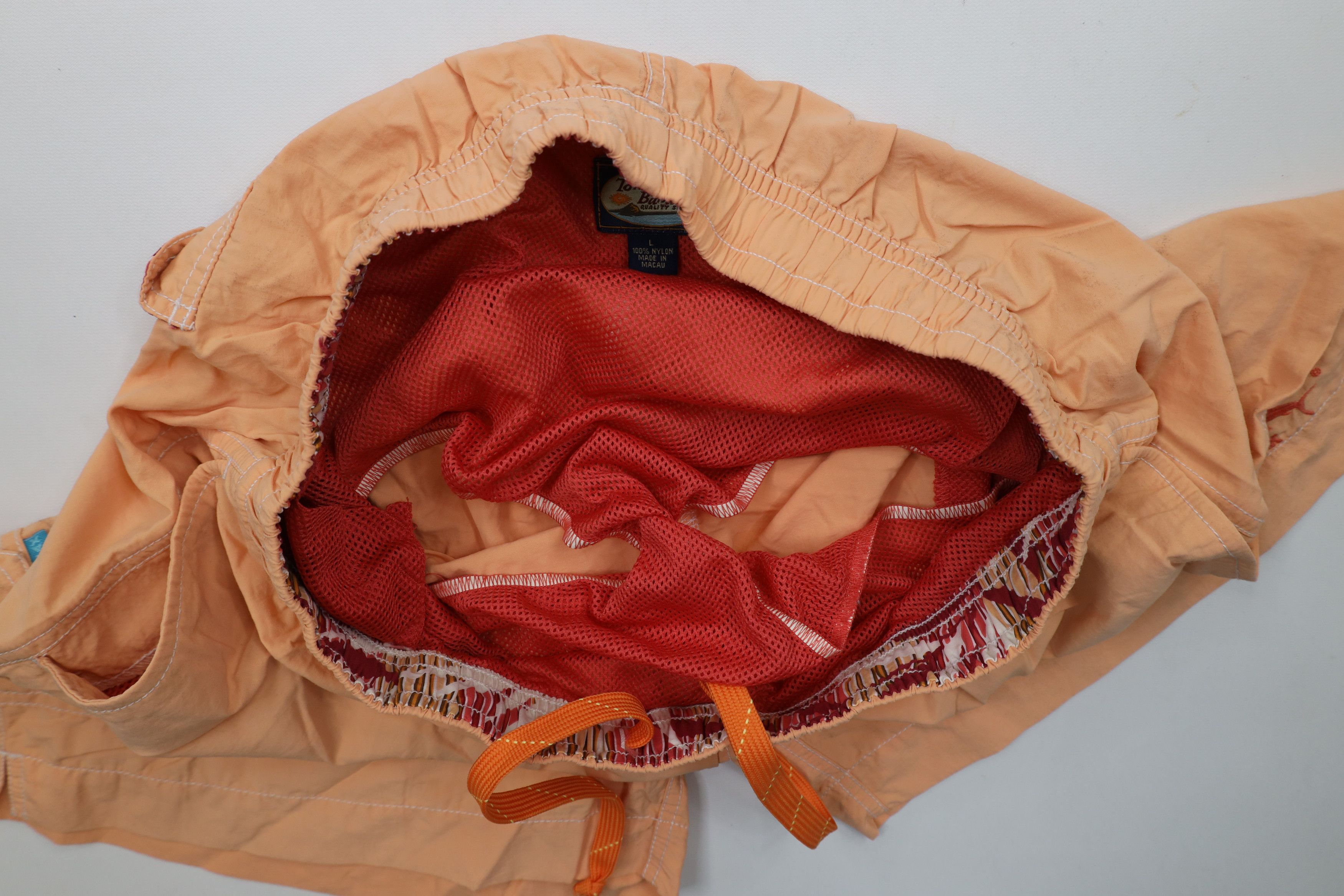 Tommy Bahama × Vintage Tommy Bahama Relax Sun Faded Lined Shorts Swim Trunks Salmon Size US 34 / EU 50 - 7 Thumbnail