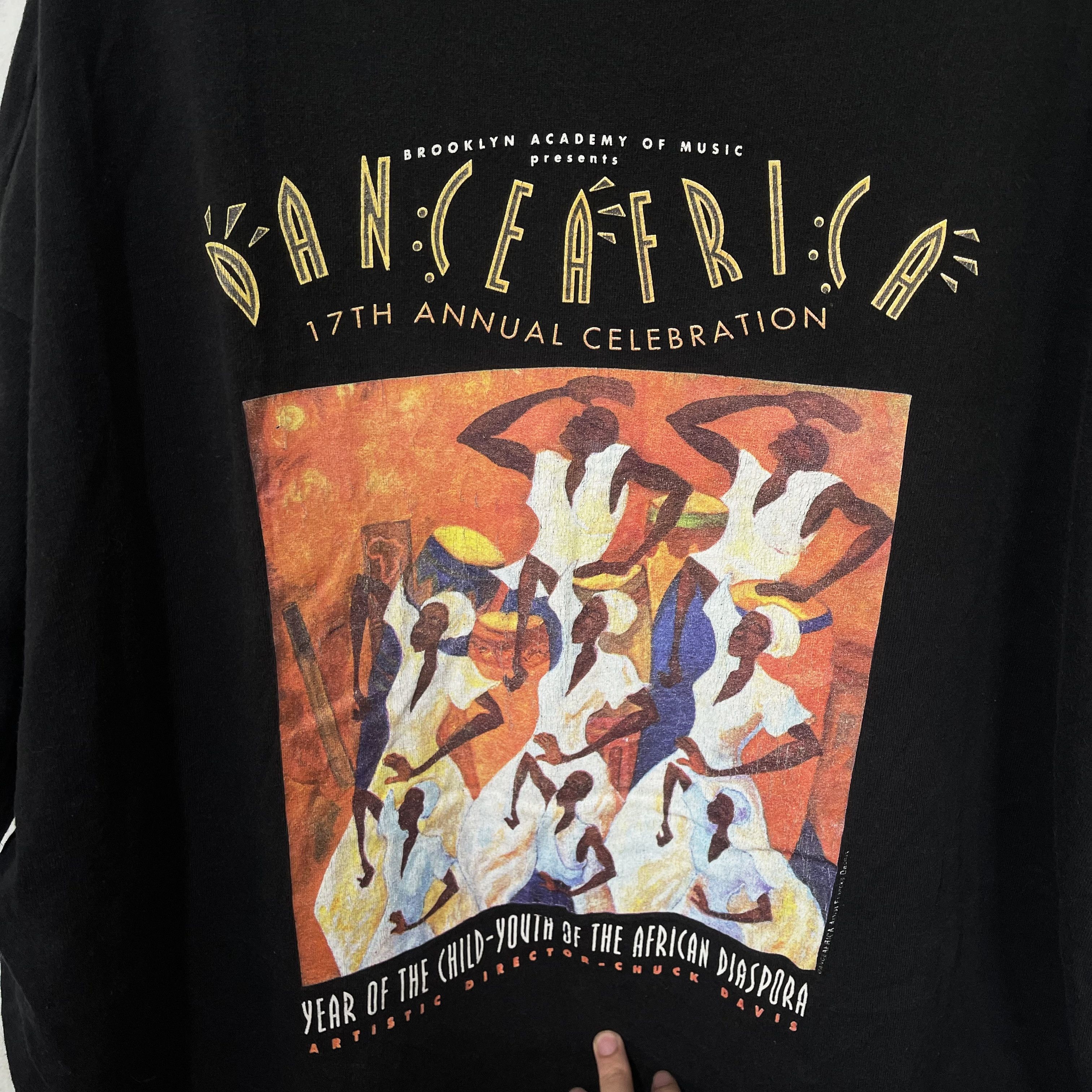 Vintage Vintage 90s DanceAfrica Brooklyn Academy of Music T-Shirt Size US XXL / EU 58 / 5 - 2 Thumbnail