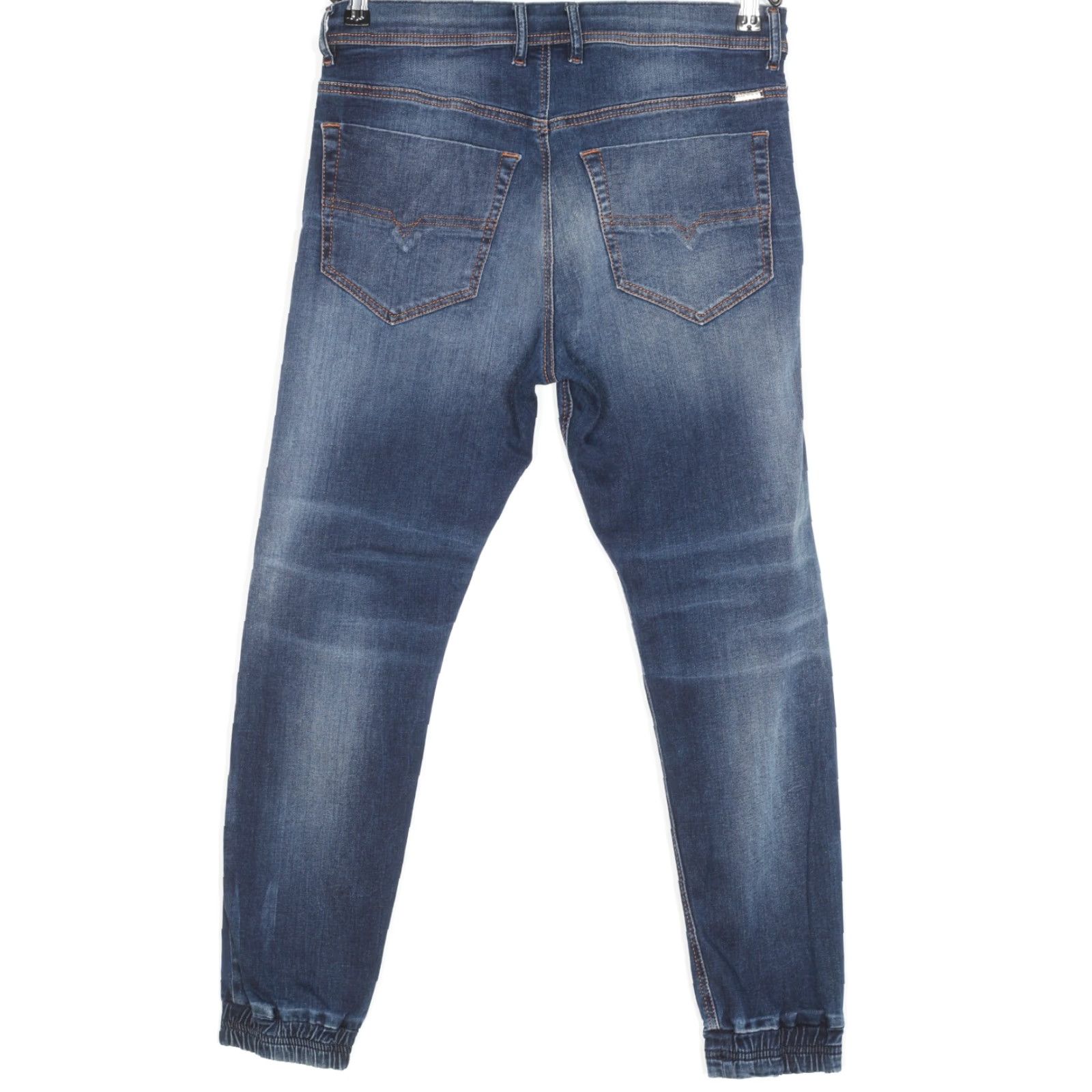 Diesel DIESEL DUFF 0845S Jeans Men W28 Slim Carrot Stretch Regular 5-Pocket Blue Denim 27 Inseam 28 Inwaist Mens Size US 28 / EU 44 - 3 Thumbnail