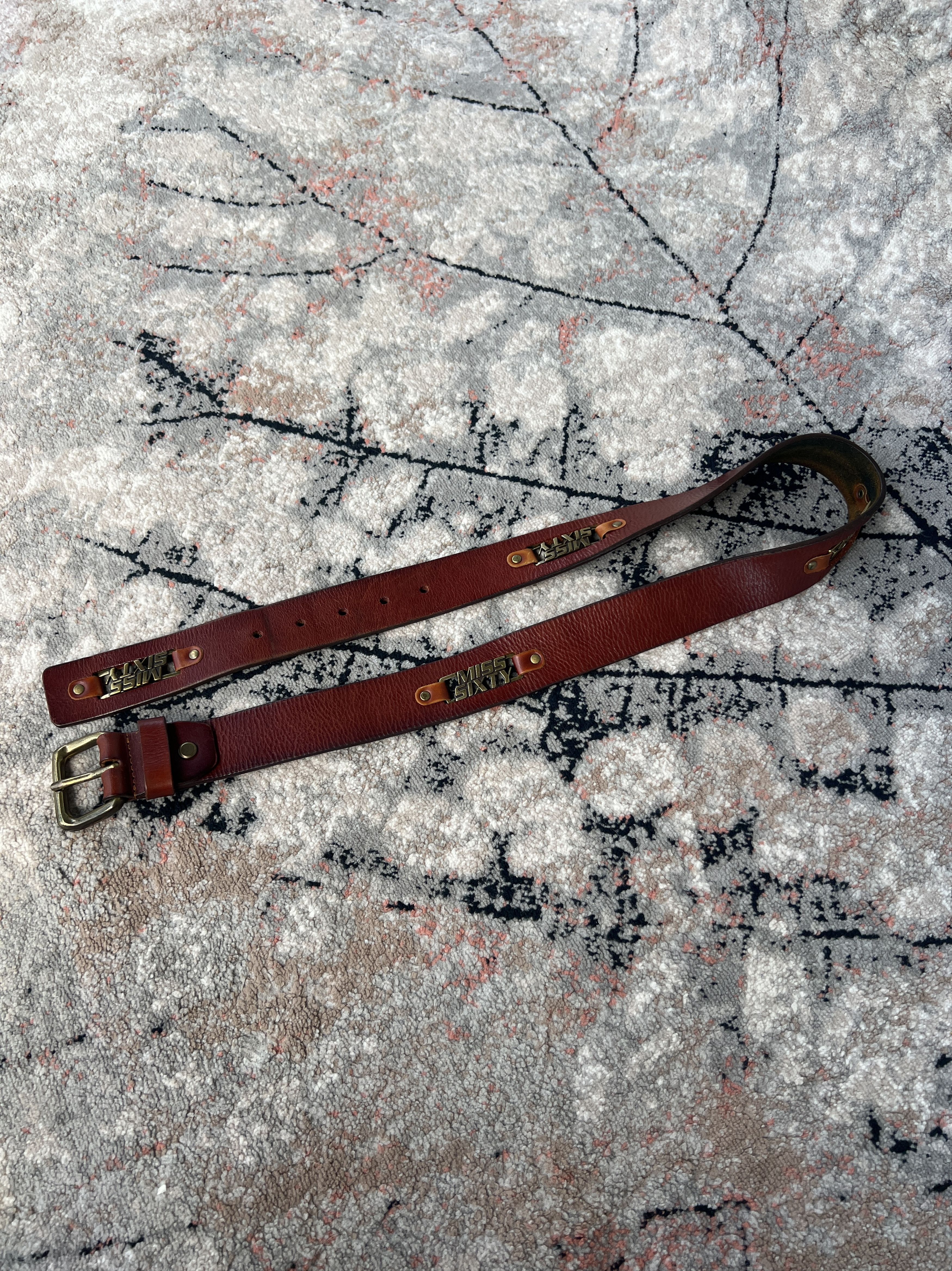 Leather × Miss Sixty × Vintage Miss Sixty Vintage Leather Belt Size ONE SIZE - 1 Thumbnail
