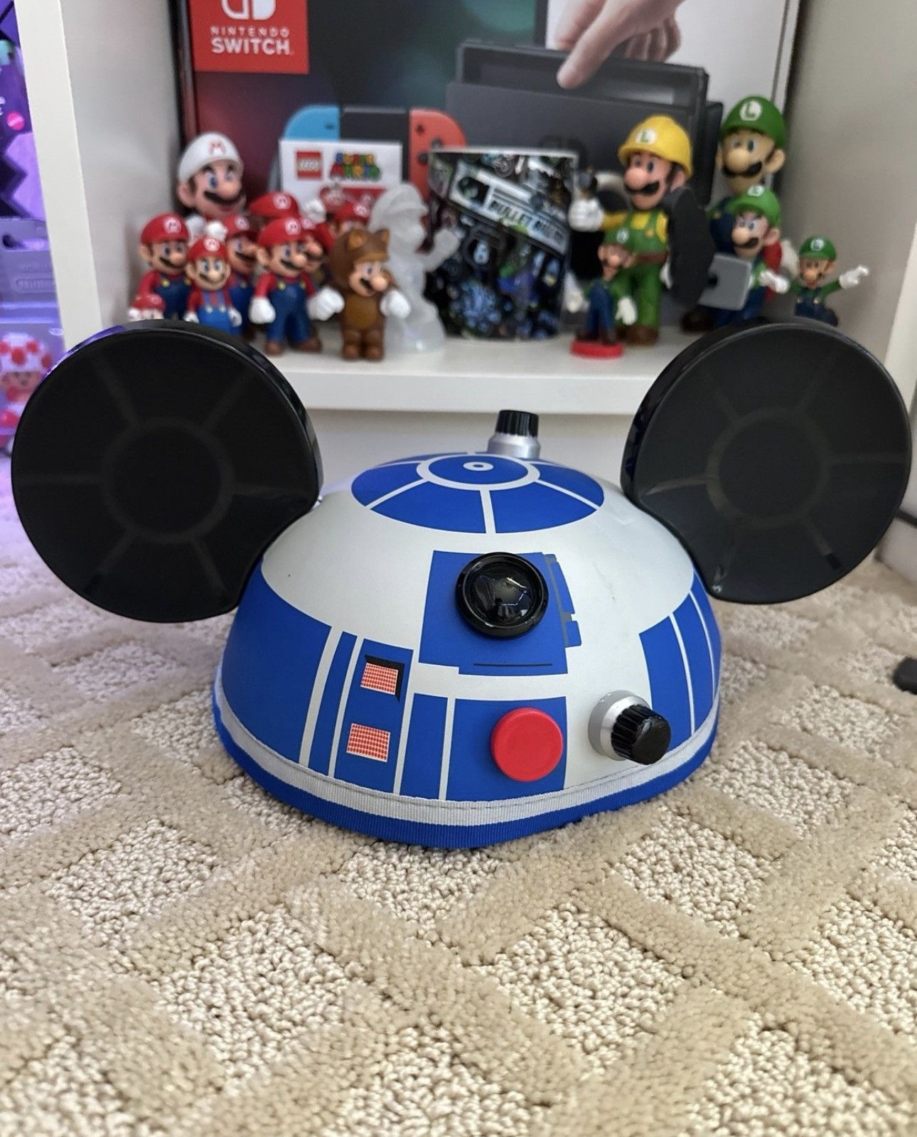 Disney Disneyparks Star Wars R2-D2 Mickey Mouse Hat Size ONE SIZE - 1 Thumbnail