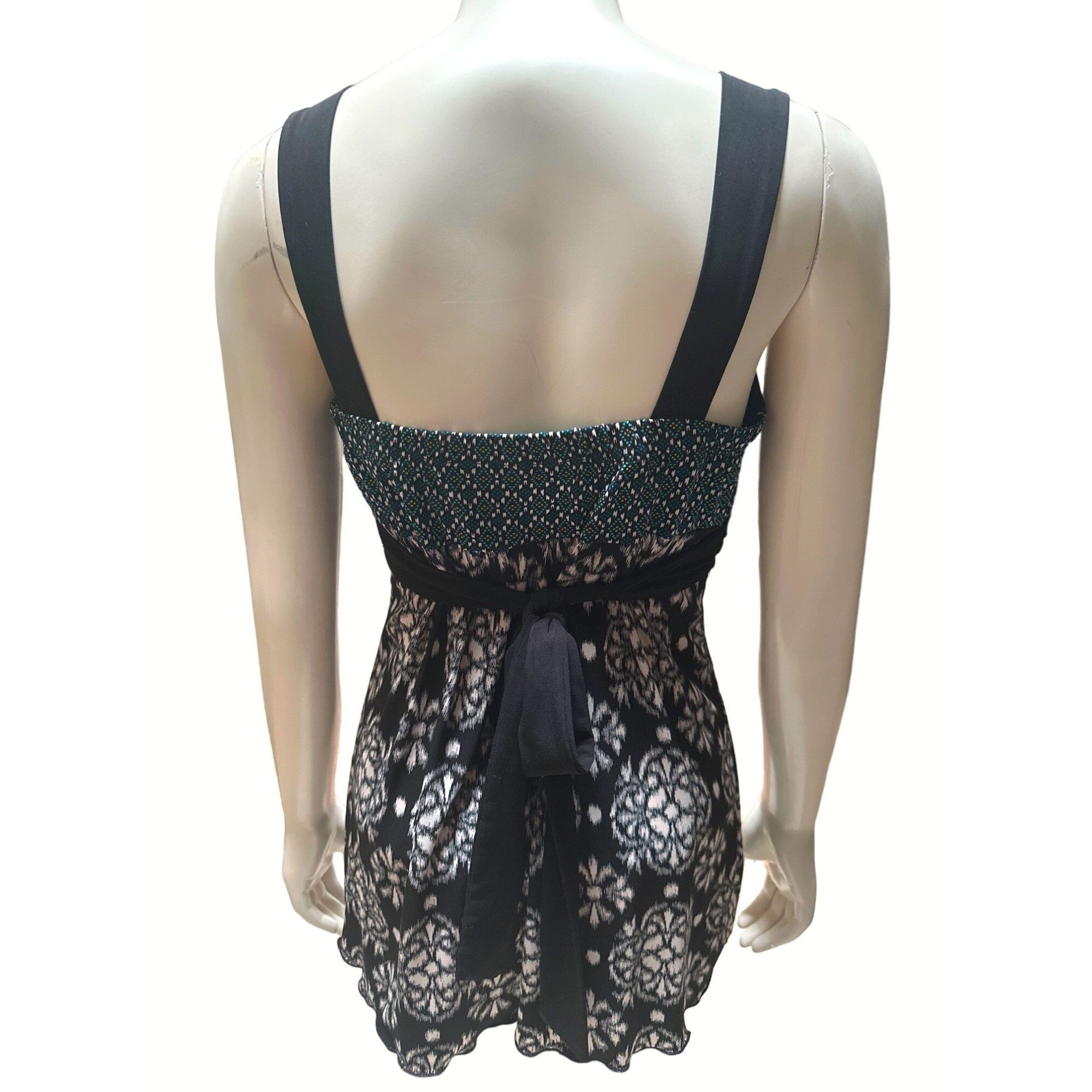 Other CCC Black White Green SwimSuit Abstract Coverup Tankini Swim Size S / US 4 / IT 40 - 3 Thumbnail