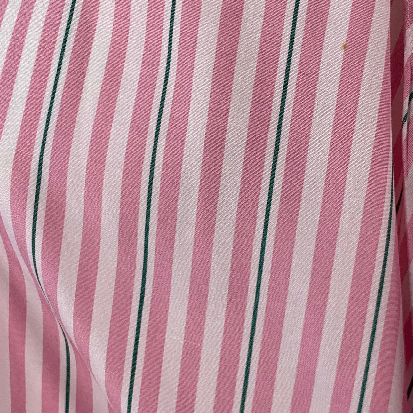 Turnbull & Asser Pink White Stripe Cotton French Cuff Long Sleeve Shirt Size US L / EU 52-54 / 3 - 5 Thumbnail