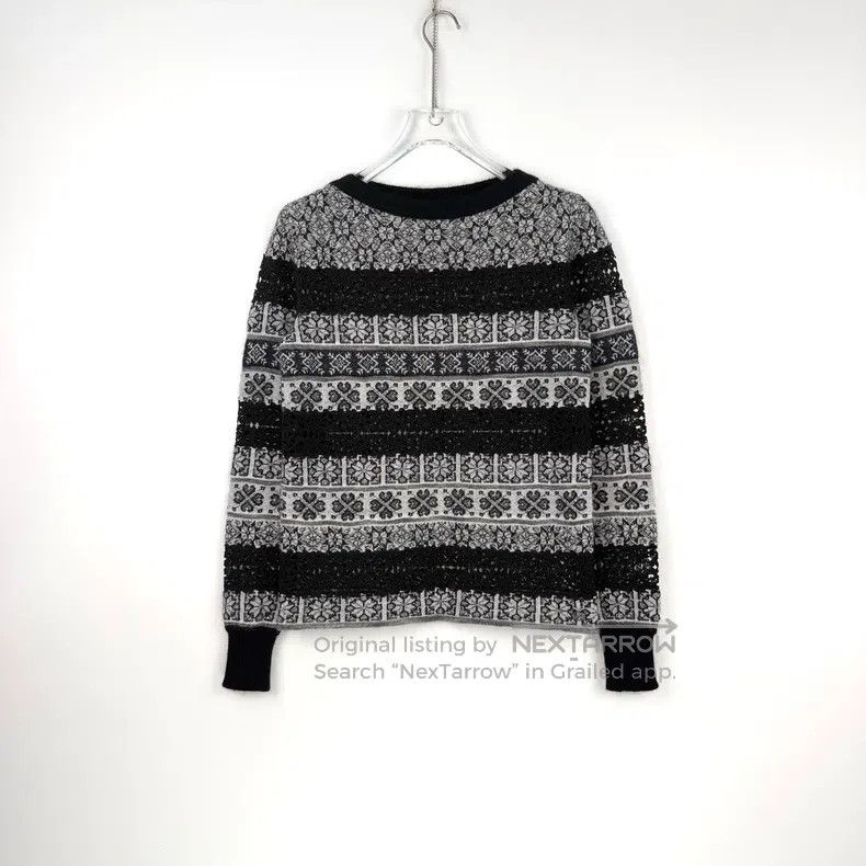 Chanel Chanel Black and gray hollow flower horse sea wool mulberr Size XXS / US 00 / IT 34 - 3 Thumbnail