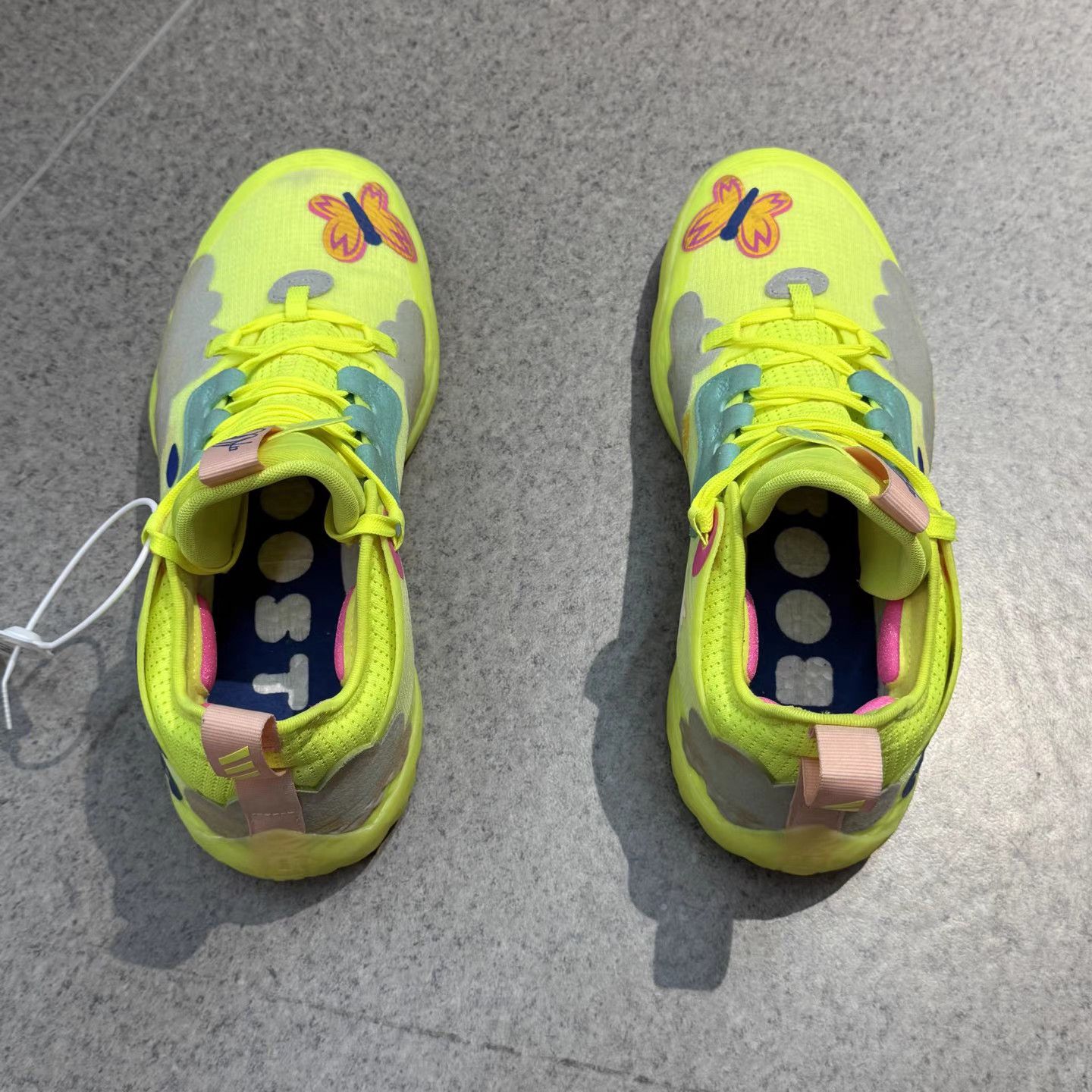 Adidas Harden Vol.5 Graffiti Fluorescent Basketball Shoes K15 Size US 11.5 / EU 44-45 - 8 Thumbnail