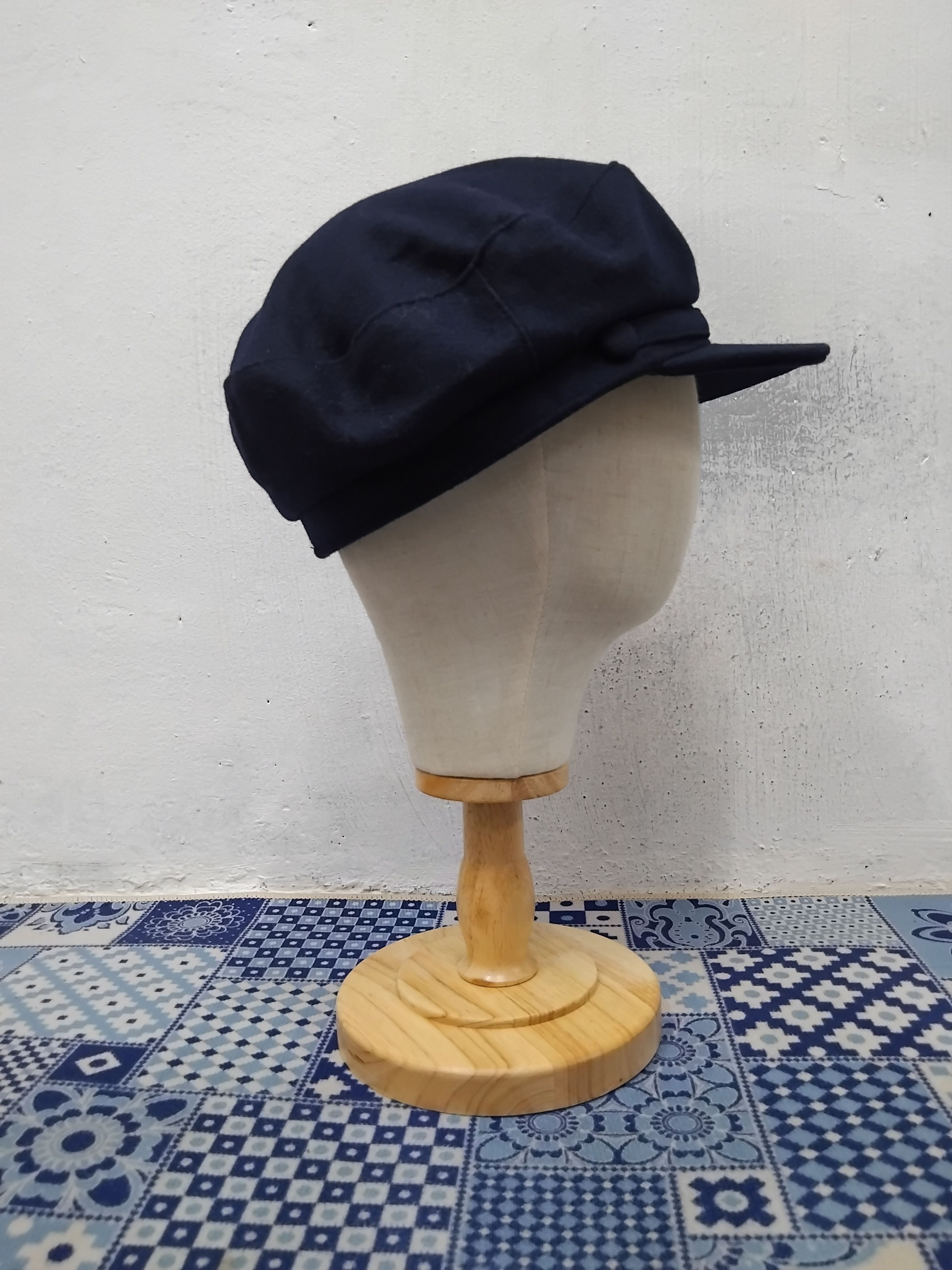 Japanese Brand 💥Case streetwear blue navy captain hat Size 38 - 6 Thumbnail