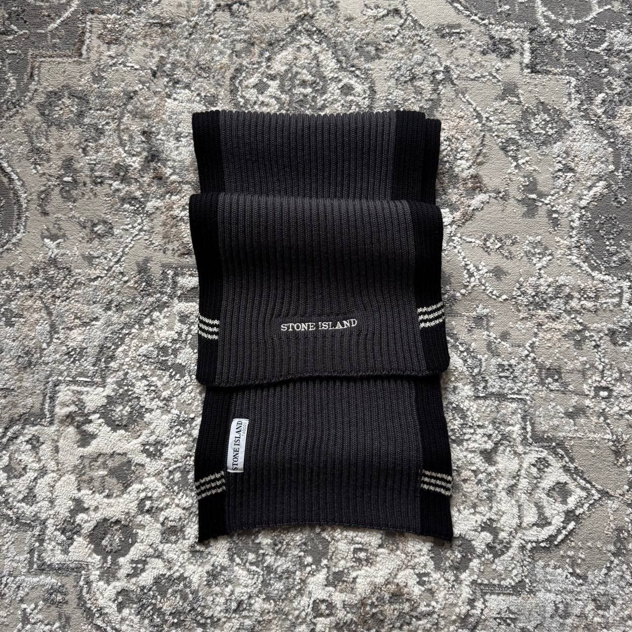 Stone Island Stone Island Vintage Heavy Knitted Wool Retro Rubbed Scarf Size ONE SIZE - 1 Thumbnail