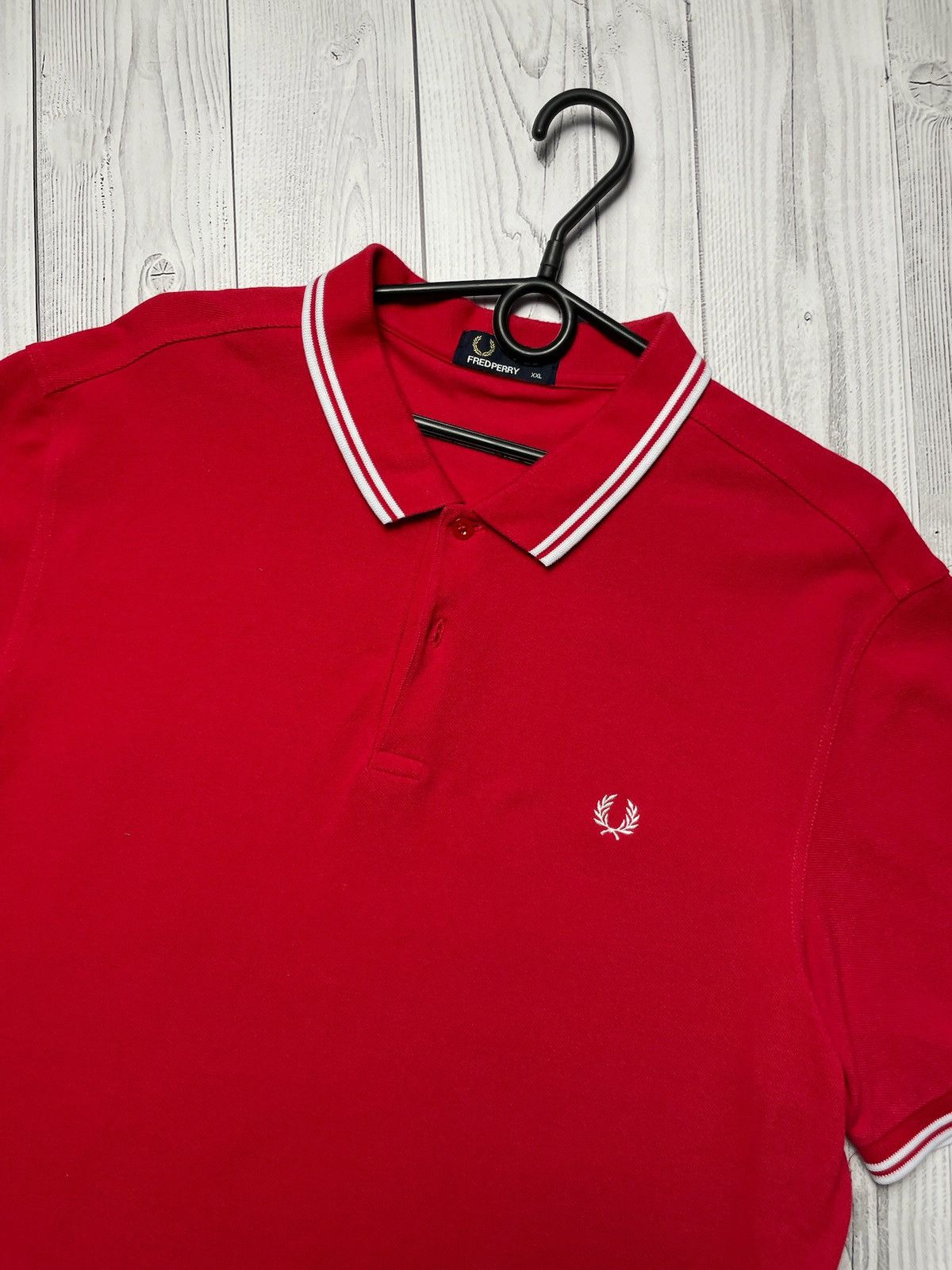 Fred Perry Fred perry polo shirt size xxl red rare casual Size US XXL / EU 58 / 5 - 2 Thumbnail